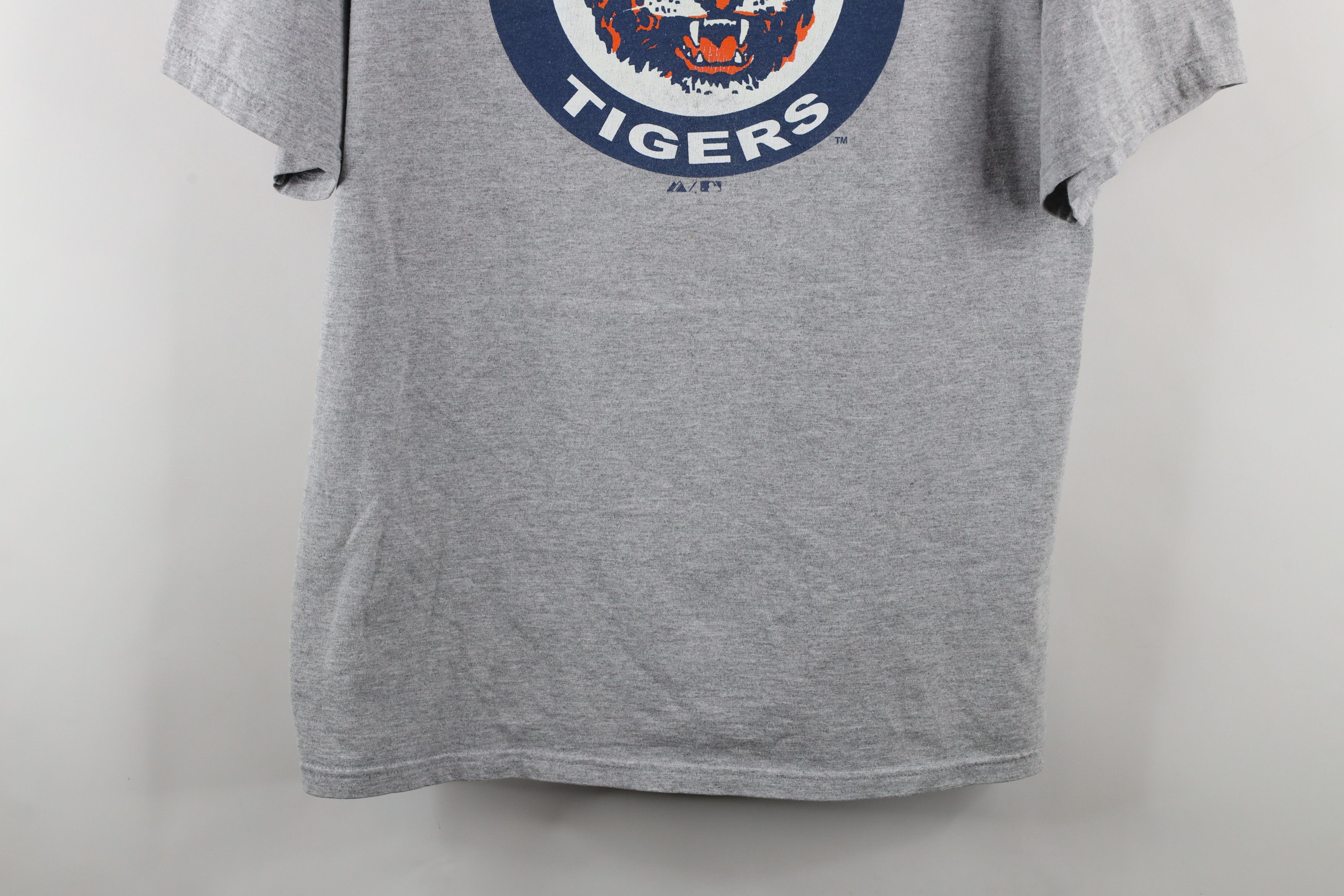 Majestic × Vintage Vintage Majestic Tigers Baseball T-Shirt Heather Gray Size US XL / EU 56 / 4 - 3 Thumbnail