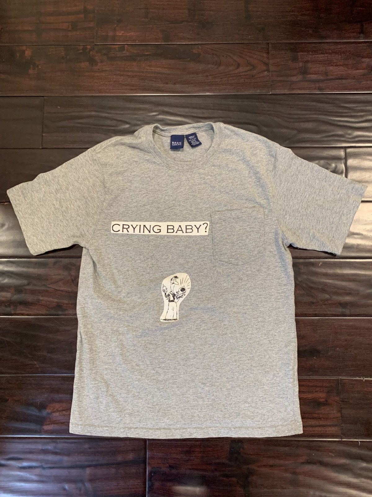 Basic Editions Crying Baby ? put a tit in in tee Size US S / EU 44-46 / 1 - 1 Thumbnail
