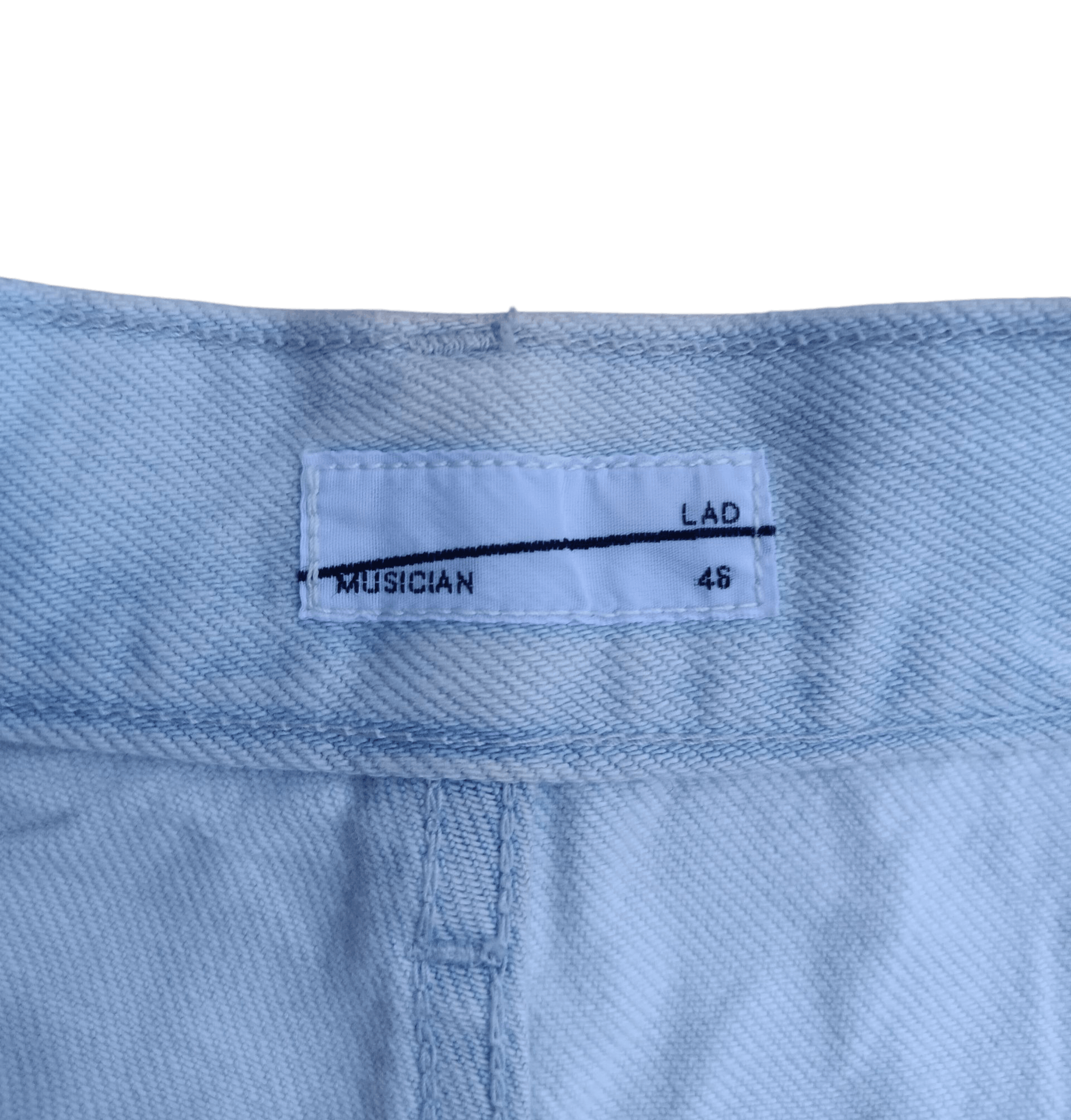 Lad Musician 🤝NEED GONE🤝Splatter distressed baggy light blue jeans Size US 32 / EU 48 - 9 Thumbnail