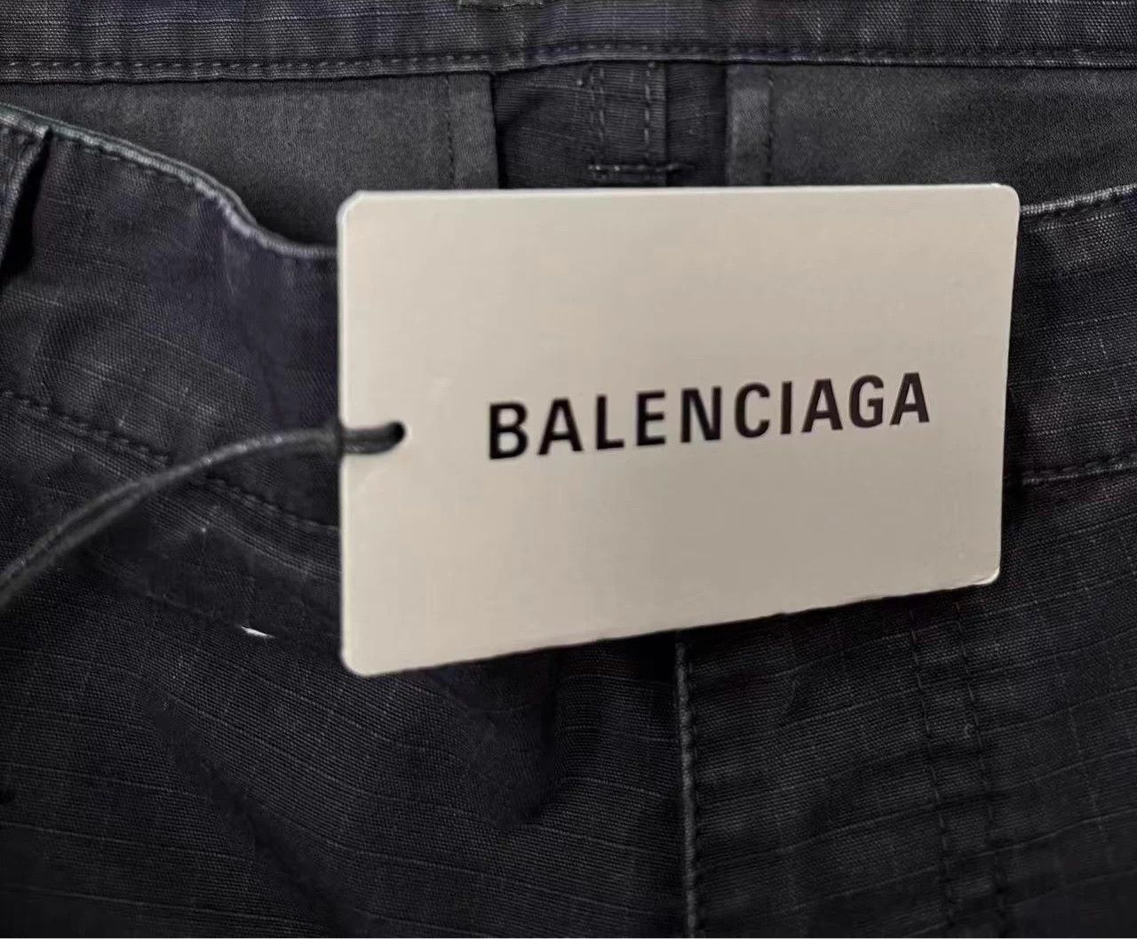 Balenciaga Balenciaga unisex straight cargo pants black XS Size US 29 - 3 Thumbnail