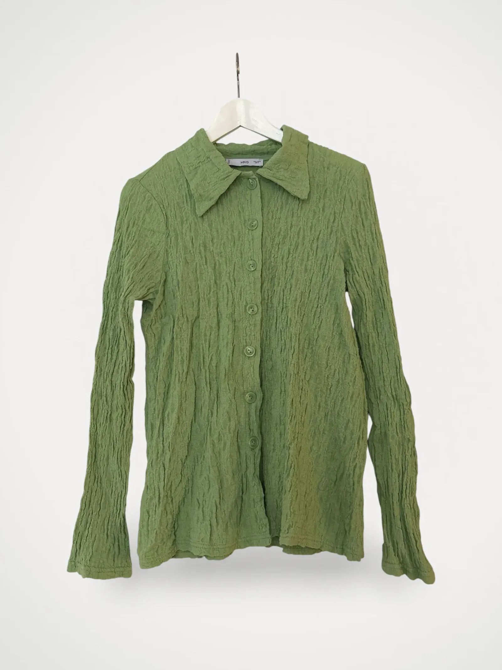 Mango MNG Krinklad skjorta Shirt Size L / US 10 / IT 46 - 1 Thumbnail