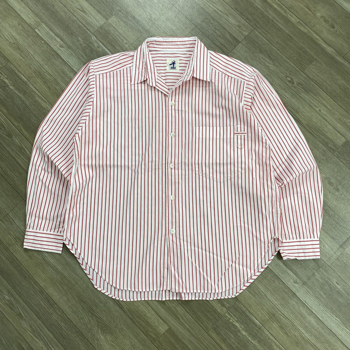 Issey Miyake Vintage Issey Miyake Hai Sporting Gear Striped Long Shirt Size US M / EU 48-50 / 2 - 1 Thumbnail