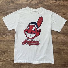 Vintage Cleveland Indians Chief Wahoo Shirt Logo Lee Sport Shirt