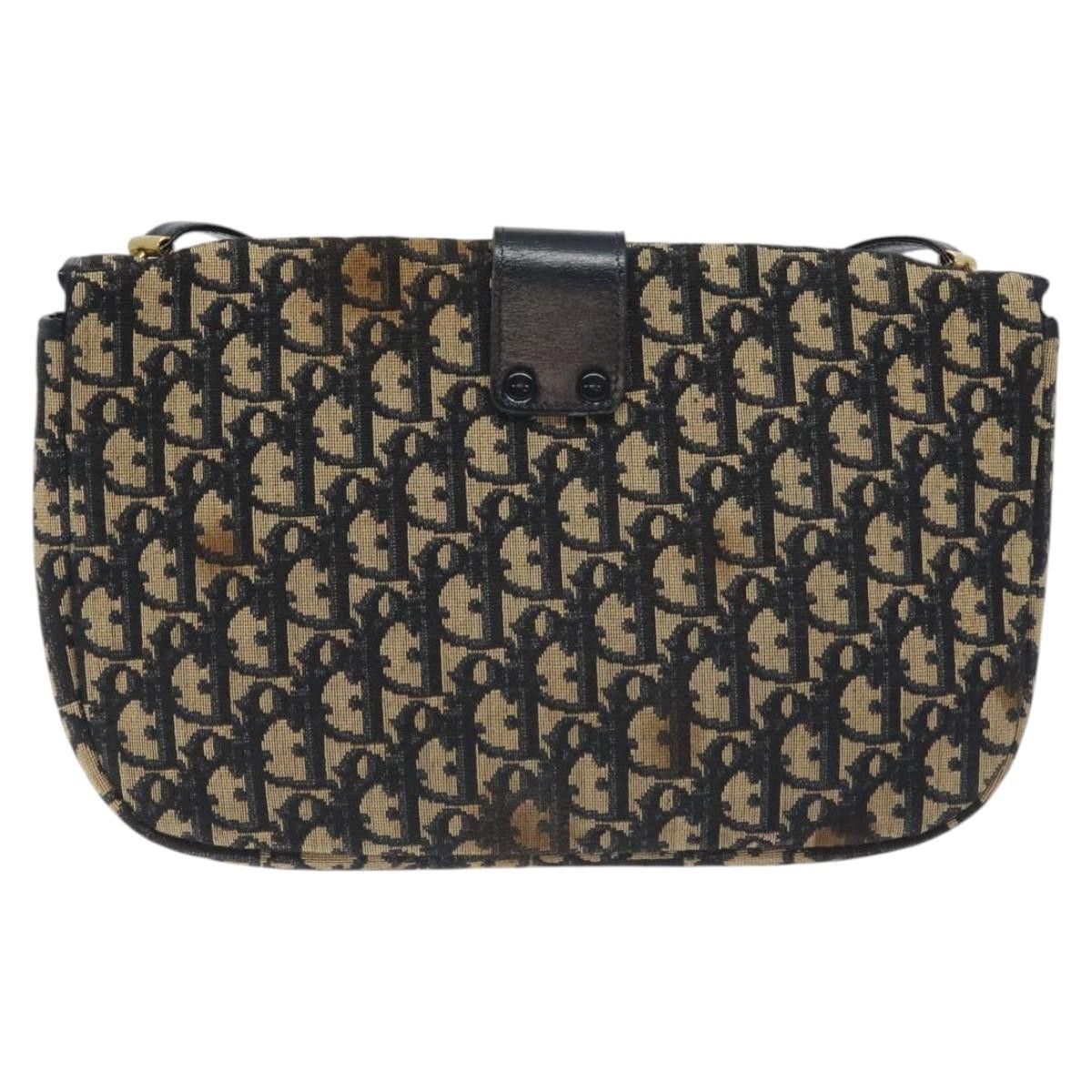 Dior DIOR Trotter Canvas Shoulder Bag Navy Size ONE SIZE - 3 Thumbnail