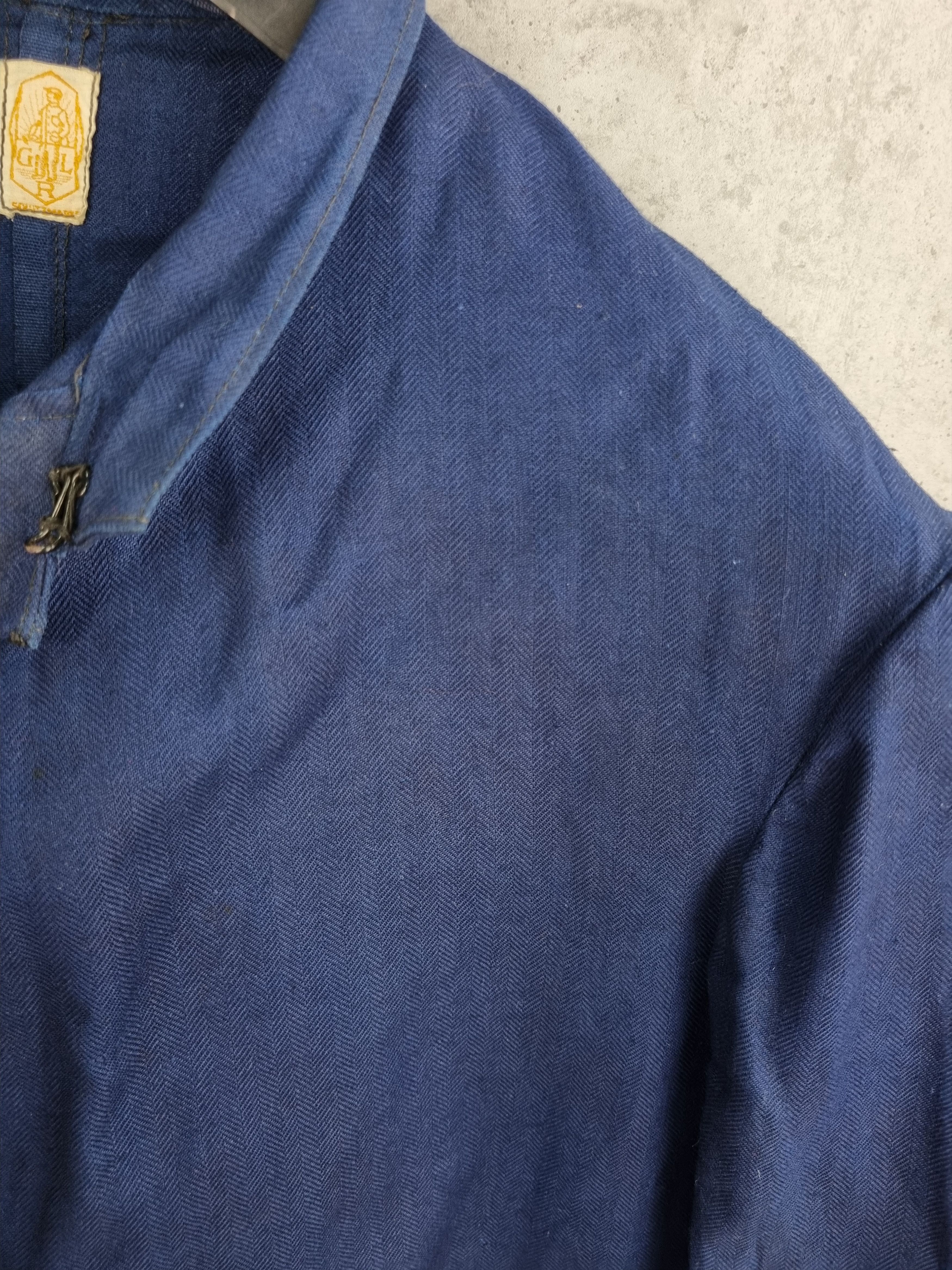 Le Laboureur × Vetra 80s Iconic Nehru Collar Worker German Jacket Size US M / EU 48-50 / 2 - 16 Thumbnail