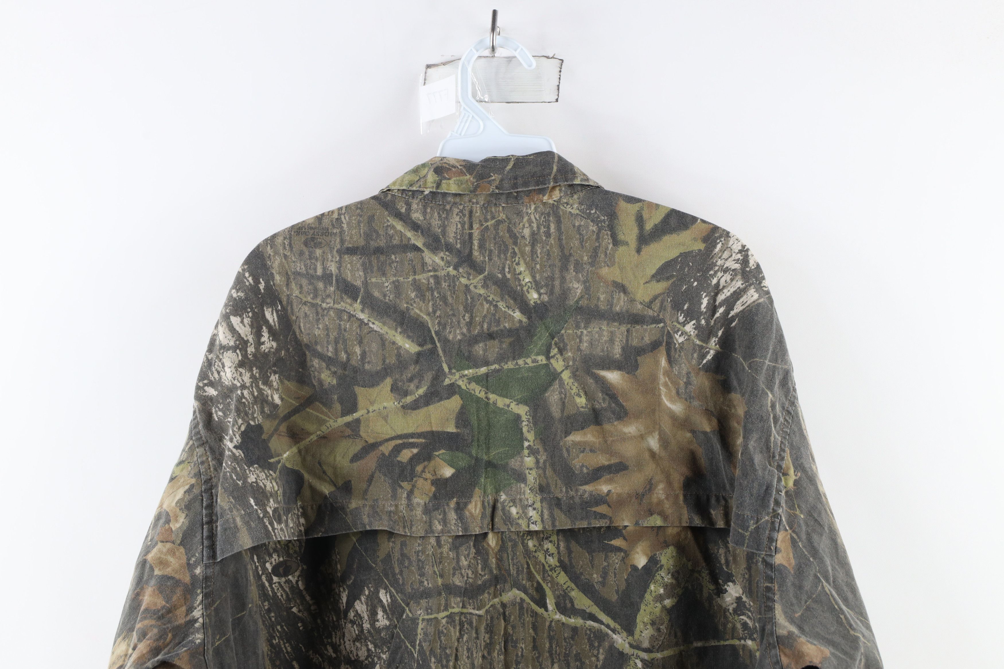 Vintage Vintage Streetwear Oak Camouflage Collared Button Shirt Size US XL / EU 56 / 4 - 7 Thumbnail