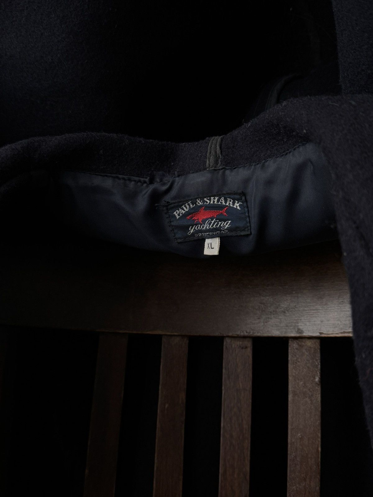 Paul & Shark Vintage 1990s Men's Paul & Shark Navy Wool Duffle Coat Size US XL / EU 56 / 4 - 8 Thumbnail