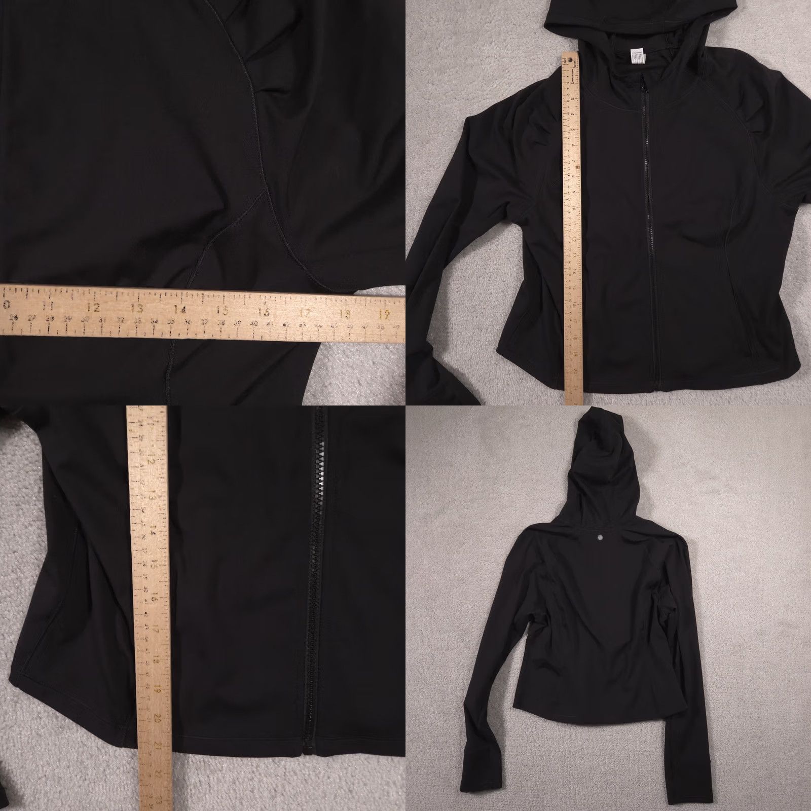 Vintage Yogalicious Lux Crop Jacket XL Womens Black - Athletic Wear Size XL / US 12-14 / IT 48-50 - 8 Thumbnail