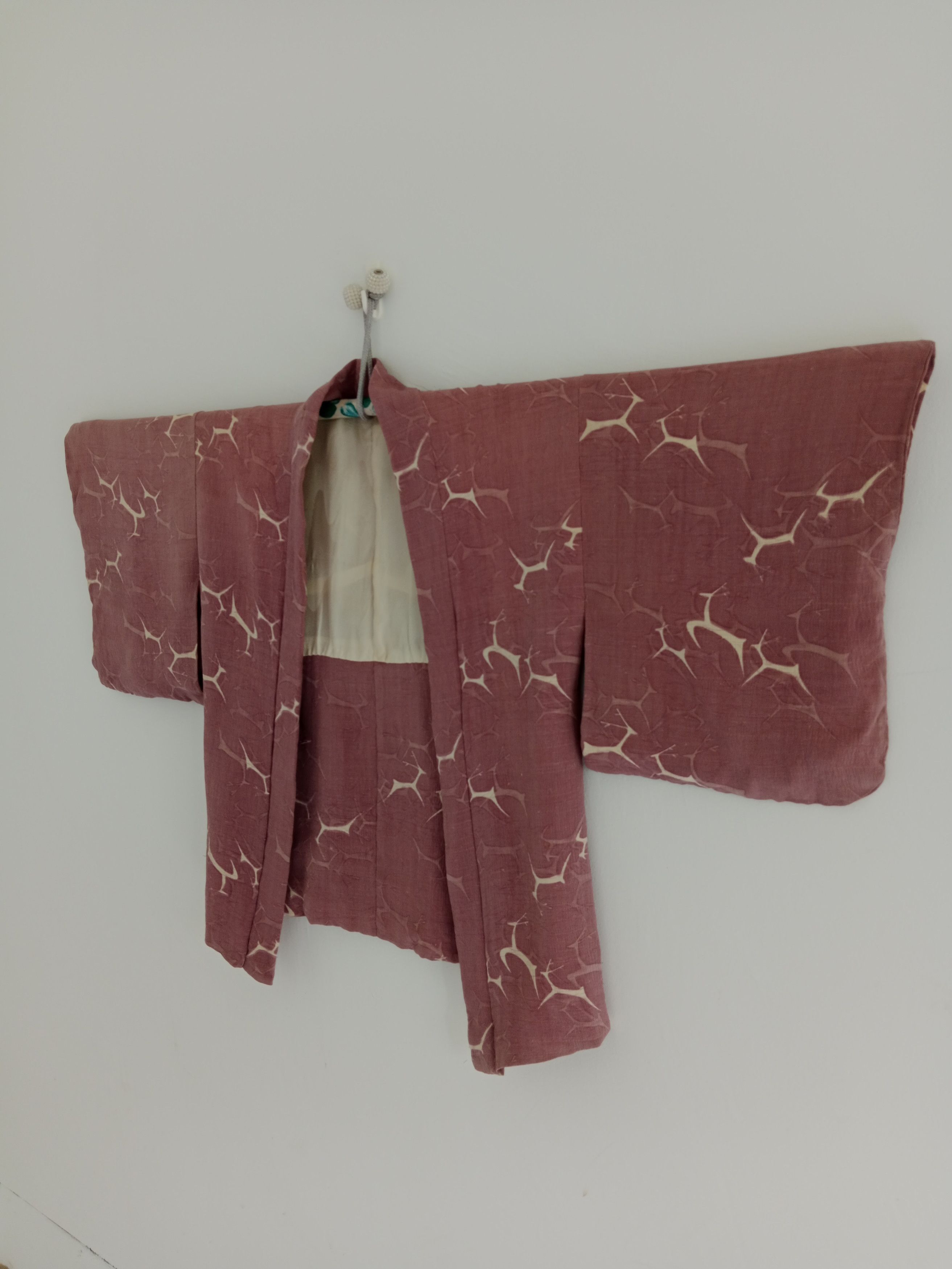 Japanese Brand Vintage Haori Silk Kimono Deere Motif Japanese Style Size US L / EU 52-54 / 3 - 3 Thumbnail