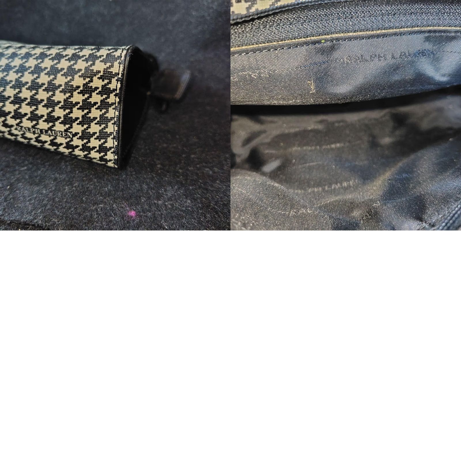 Polo Ralph Lauren Ralph Lauren Women Houndstooth Pattern Clutch Bag Pouch Limited Edition Size ONE SIZE - 8 Thumbnail