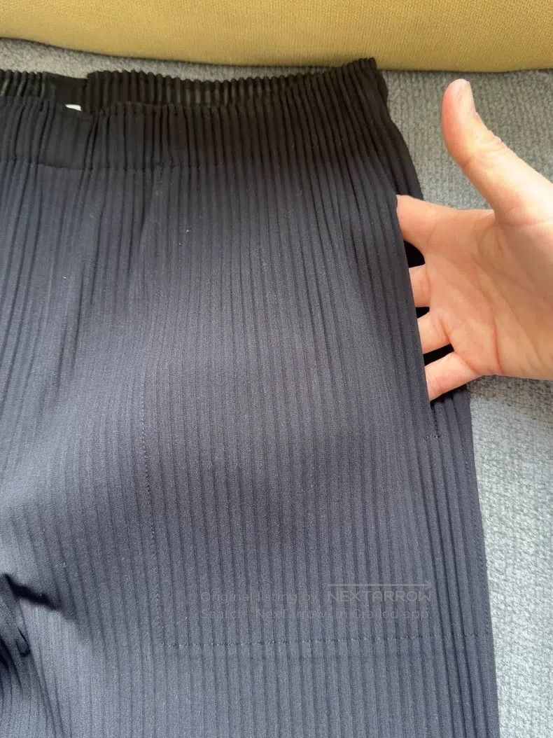 Issey Miyake Issey Miyake Black Ruched Pants Size 25" / US 0 / IT 36 - 4 Thumbnail