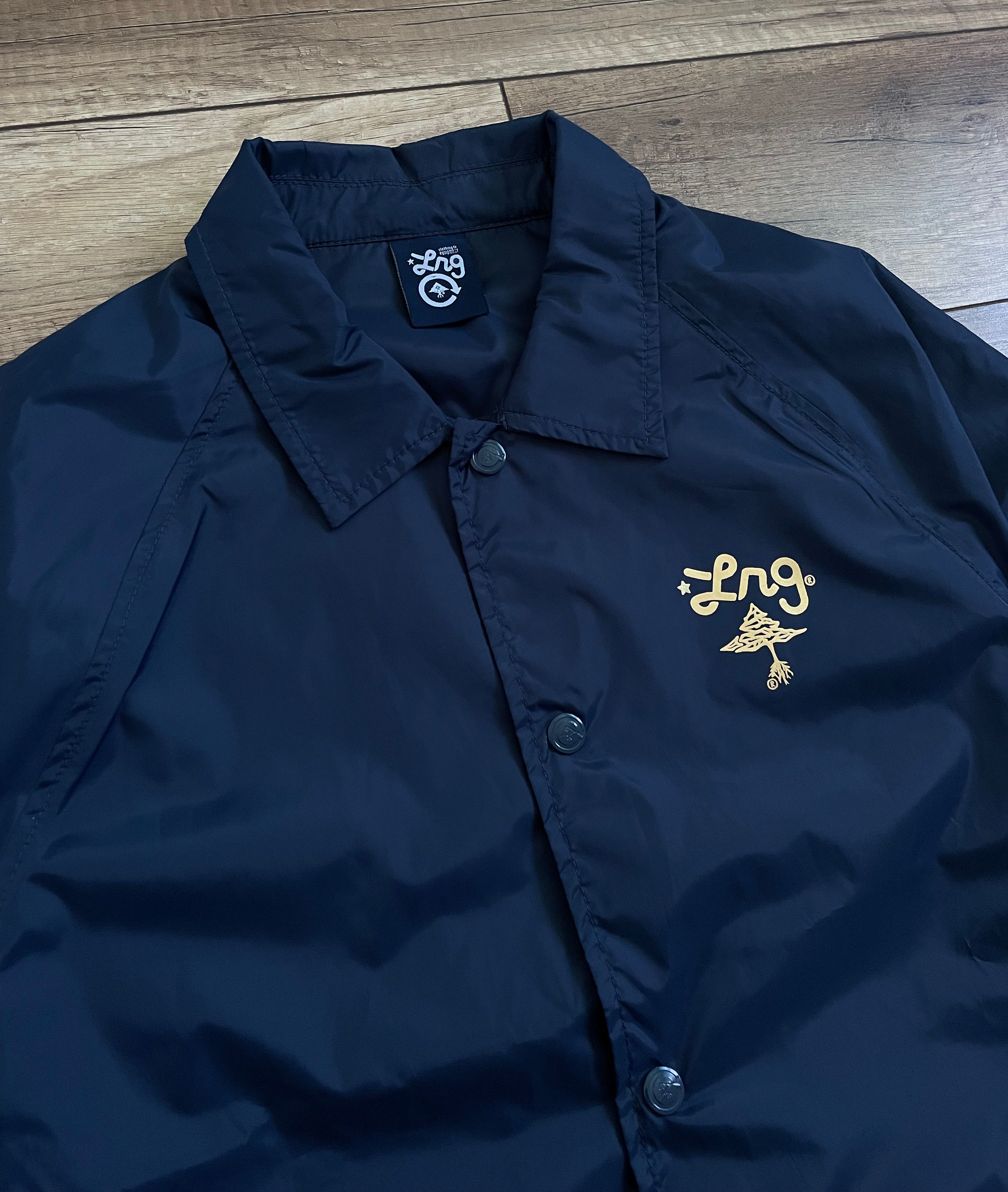 LRG LRG Blue Nylon Coach Jacket Size US M / EU 48-50 / 2 - 3 Thumbnail