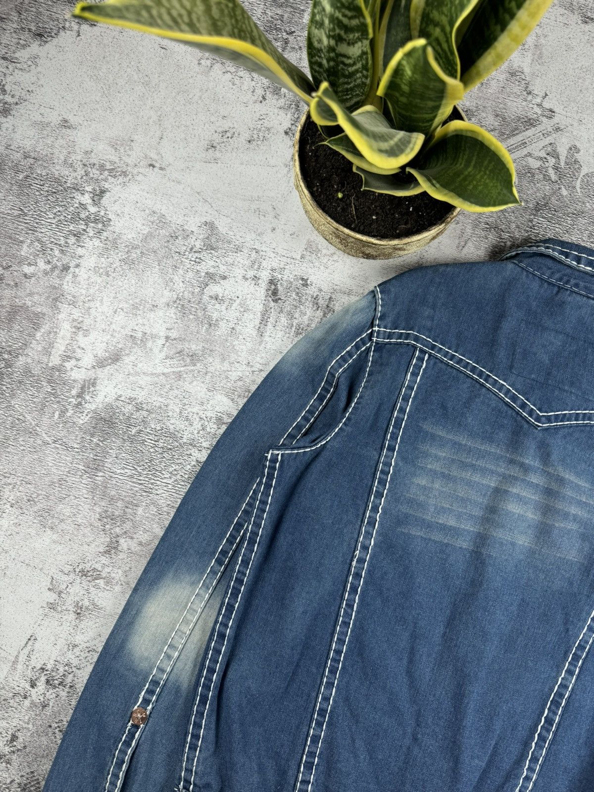 True Religion True Religion Joey Super T Y2K Denim Jeans Chief Keef Jacket Size US XL / EU 56 / 4 - 19 Thumbnail
