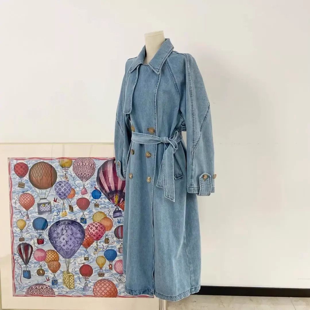 Other Lost in echo blue denim trench coat S pre-owned Size S / US 4 / IT 40 - 5 Thumbnail