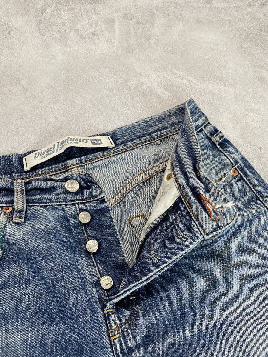 Diesel 💎 Crazy Faded Wash Diesel Essential Flared Punk jeans hype Size US 31 - 5 Thumbnail