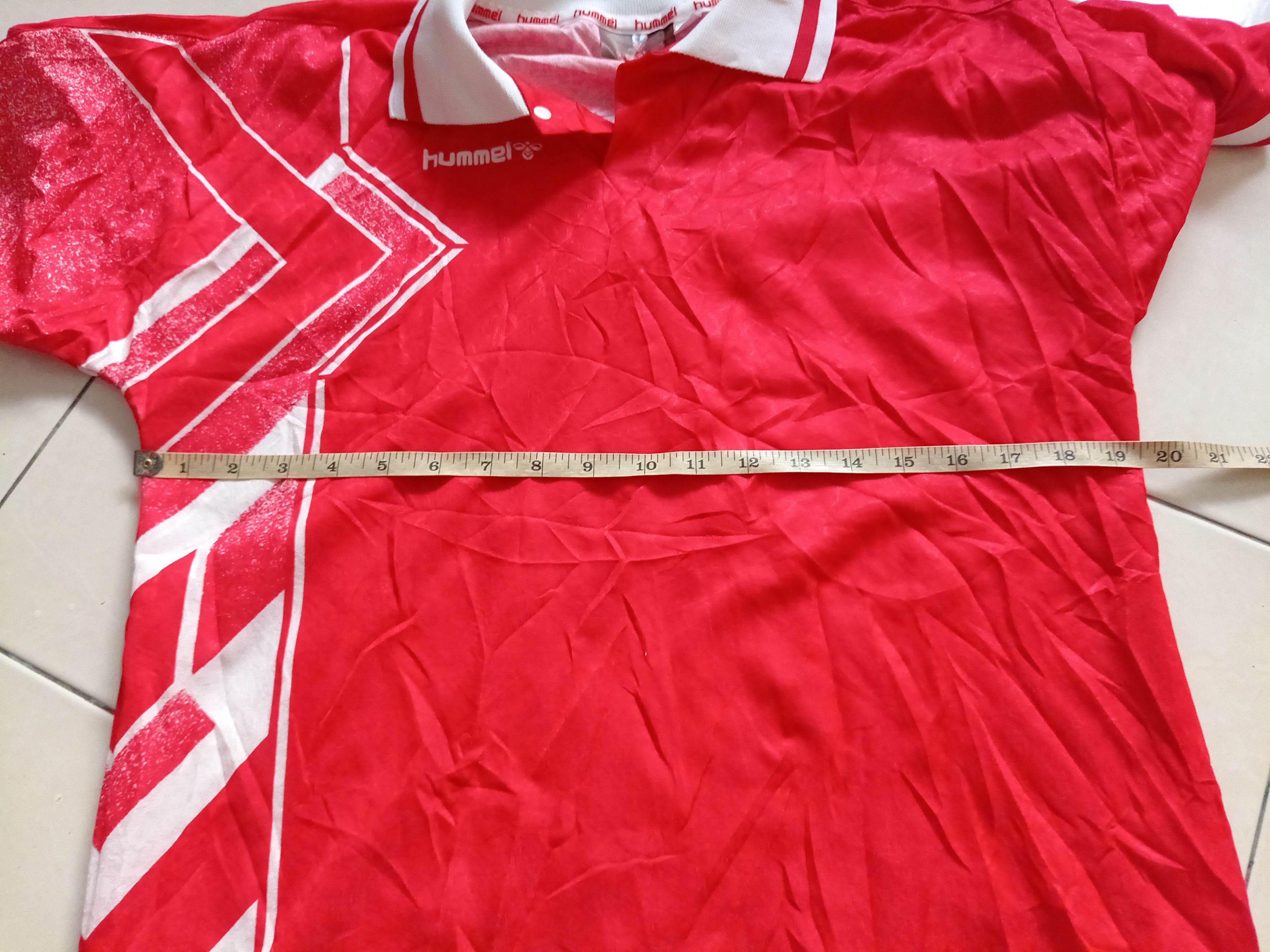 Hummel × Vintage Vintage 90's Hummel template Denmark jersey Size US S / EU 44-46 / 1 - 7 Thumbnail