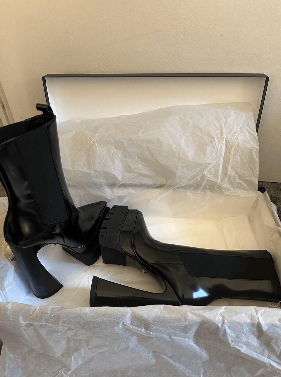 Versace Aevitas Platform Boots Size US 7.5 / IT 37.5 - 3 Thumbnail