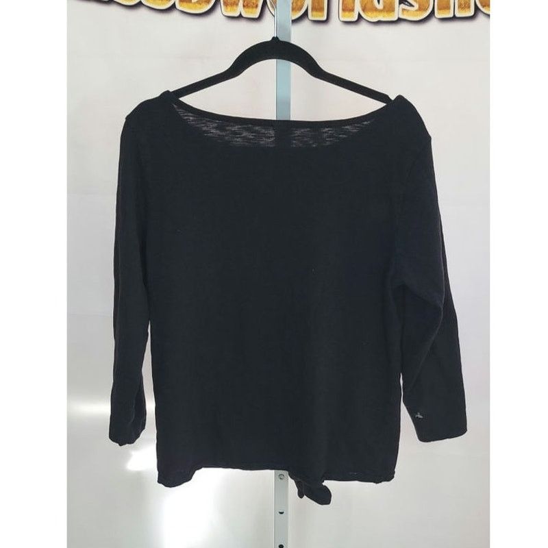Old Navy Black Old Navy Knitted Sweat Top Size L Size L / US 10 / IT 46 - 2 Thumbnail