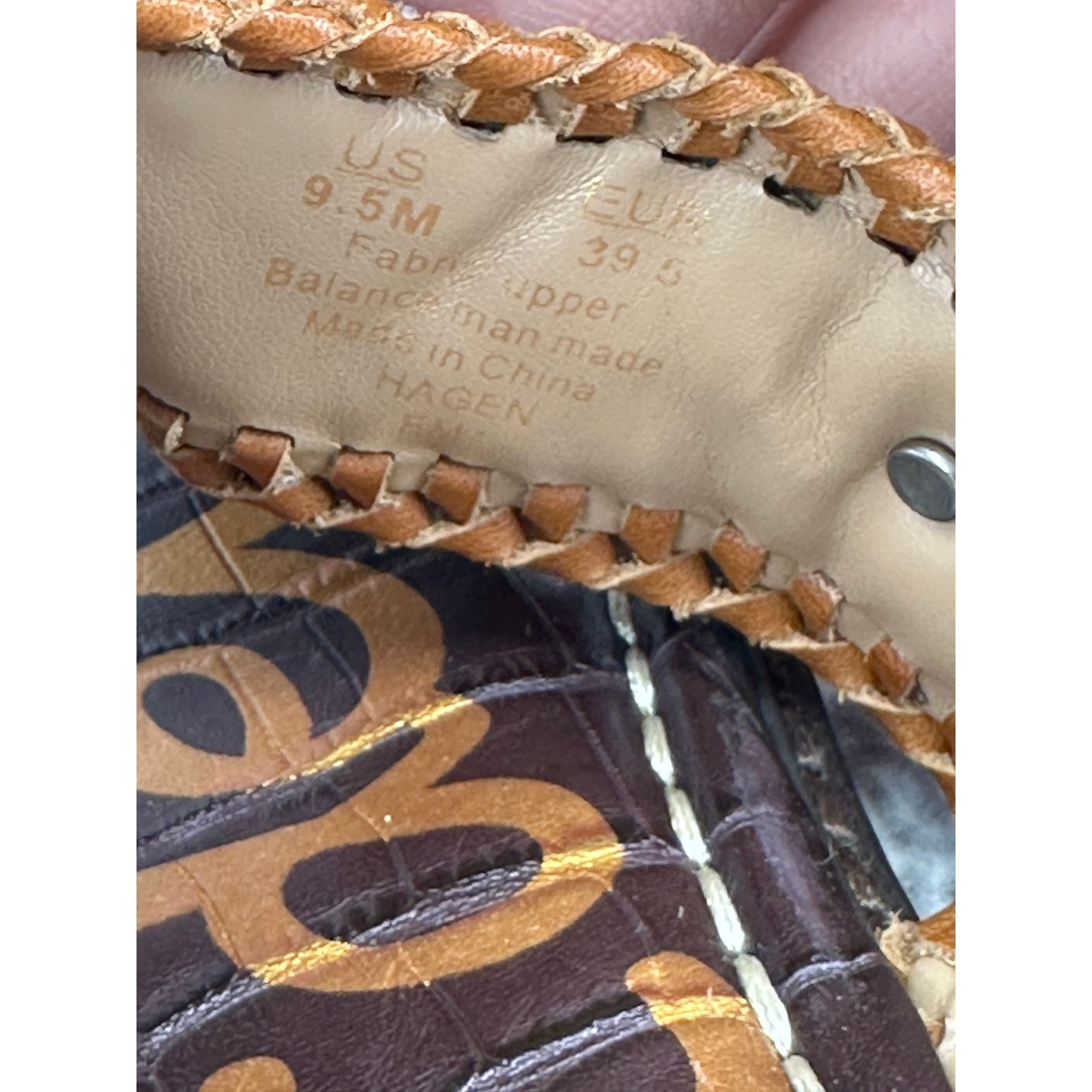 Sam Edelman Sam Edelman Hagen Sandals Womens 9.5 Brown Square Slide BOHO Size US 9.5 / IT 39.5 - 7 Thumbnail