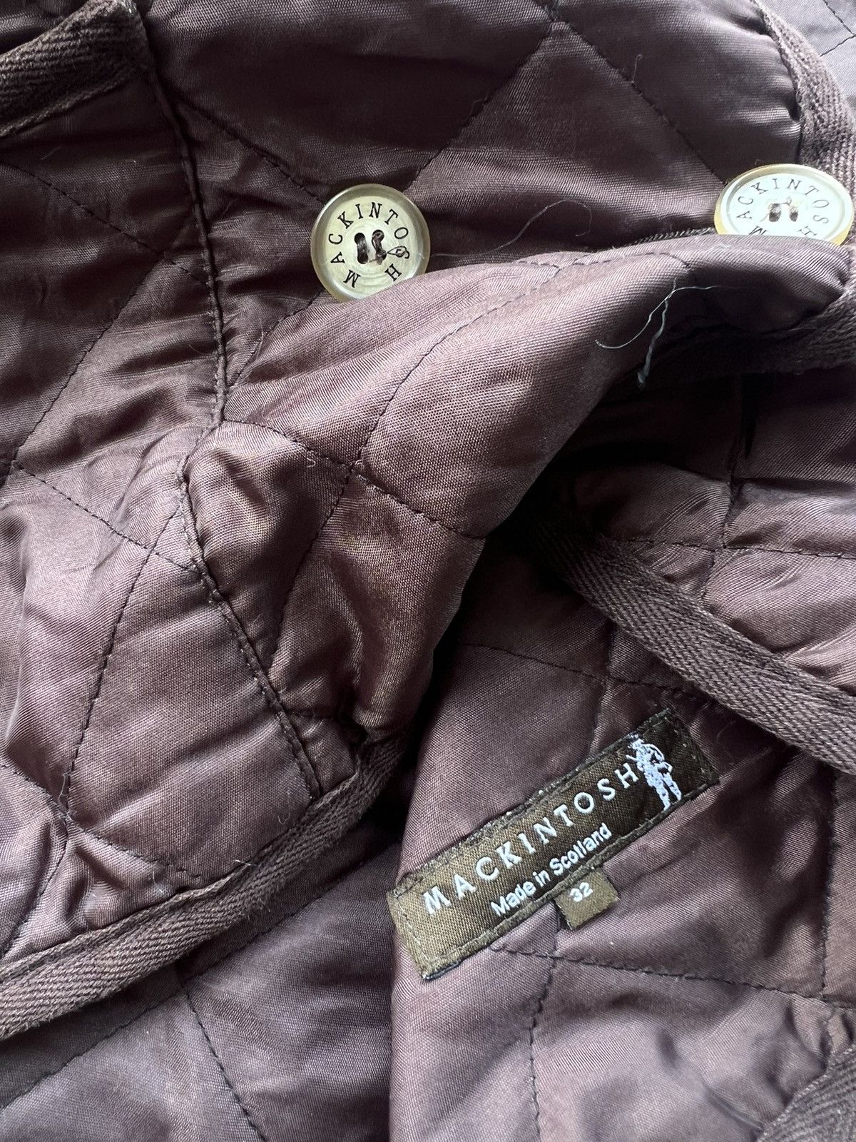 Mackintosh (S) Mackintosh Scotland Brown Quilted Jacket Size US S / EU 44-46 / 1 - 5 Thumbnail