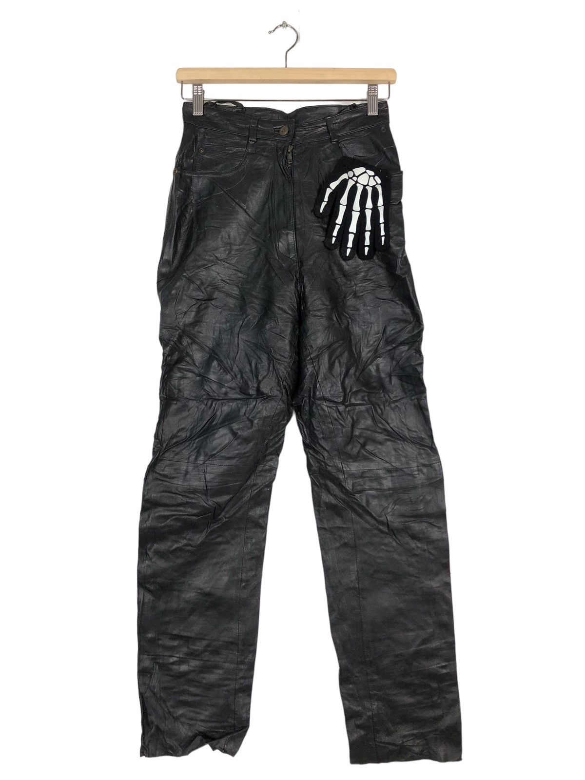Genuine Leather 🔥90’s Genuine Leather Pants Yessica Issey Miyake Japan Size US 26 / EU 42 - 1 Thumbnail