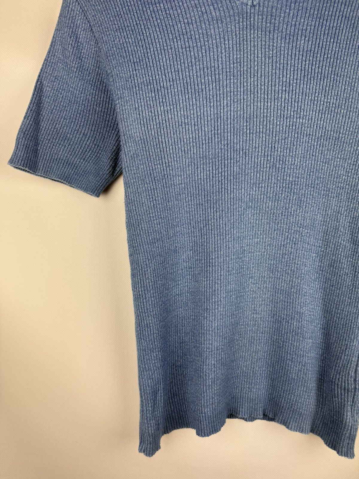 Dolce & Gabbana D&G Dolce & Gabbana Vintage S/s Knitted Rib Polo T Shirt Size US L / EU 52-54 / 3 - 7 Thumbnail