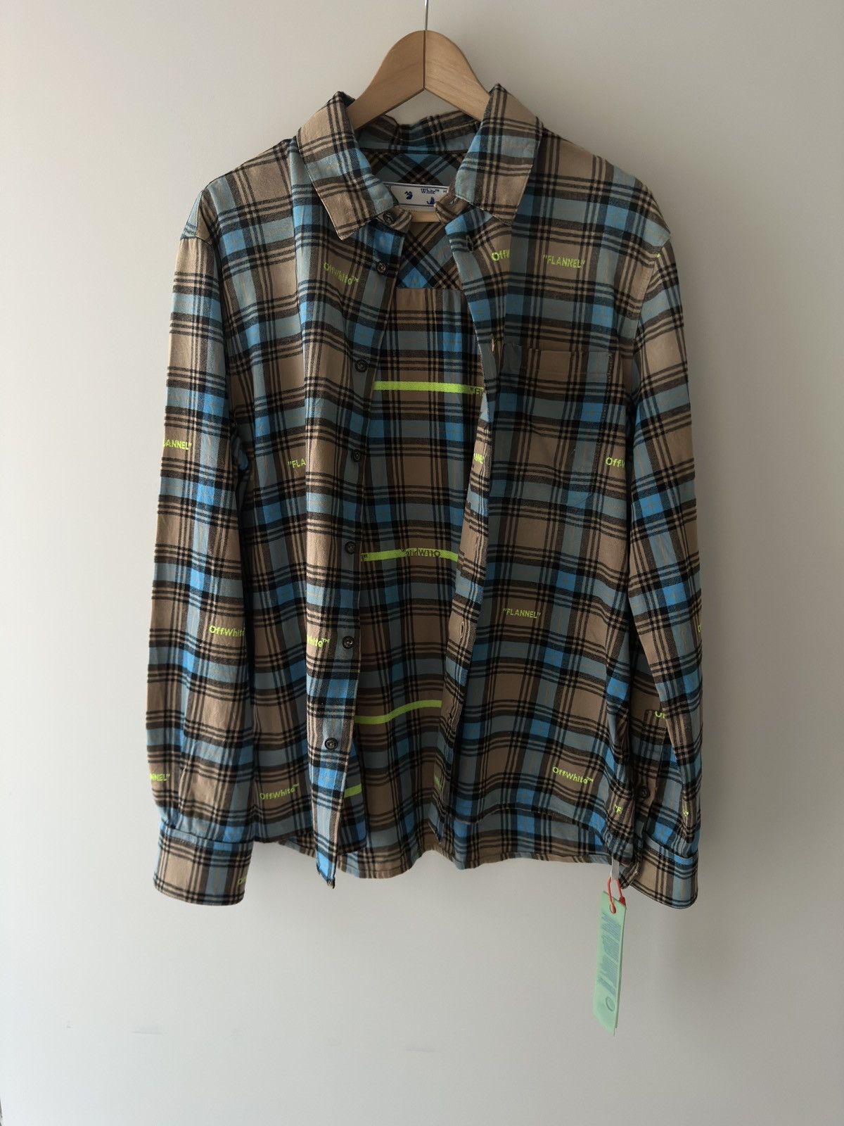 Off-White Off-White™ “FLANNEL” Checked Shirt - Size S Size US S / EU 44-46 / 1 - 3 Thumbnail