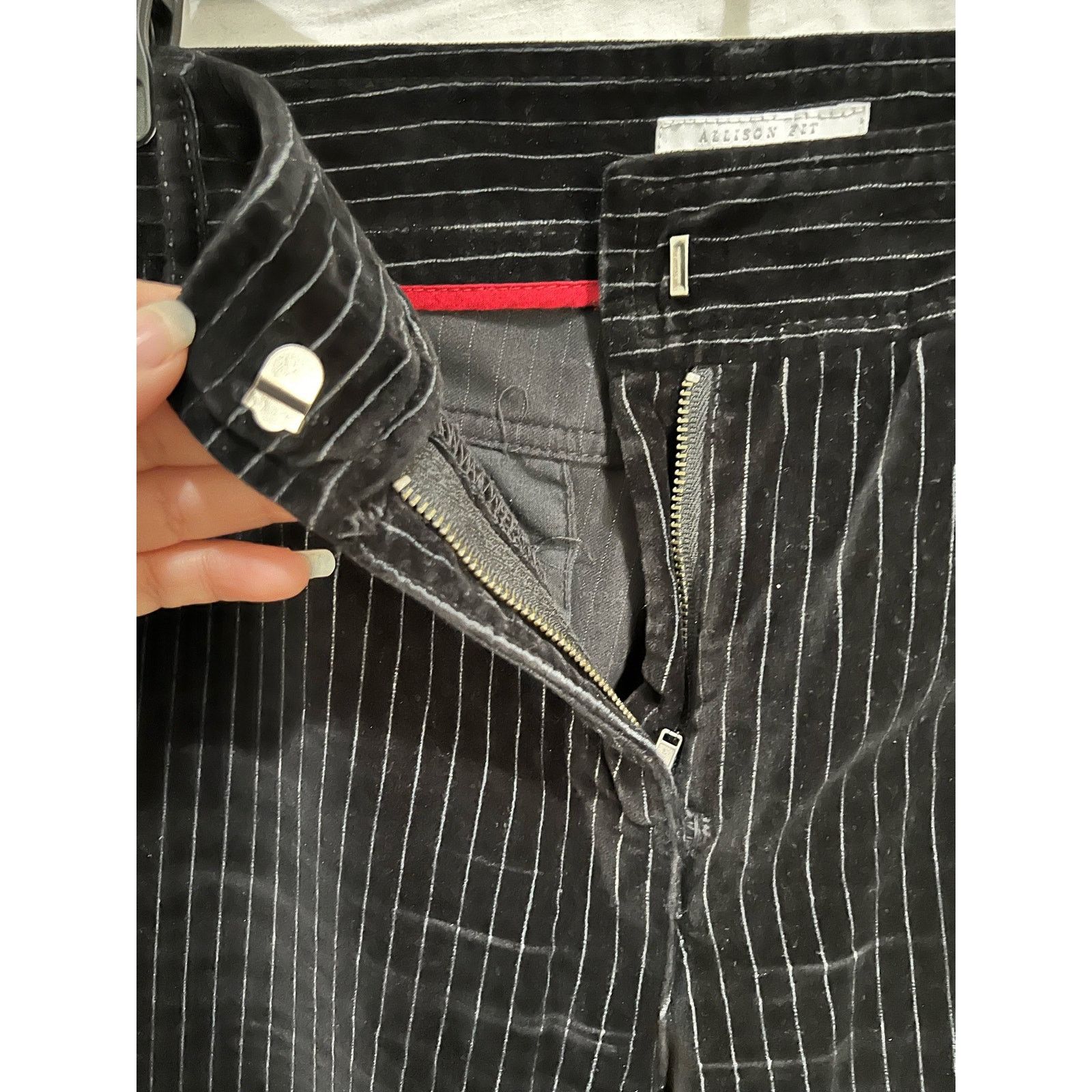 Charter Club Allison Fit Full Length Women's Black Warm Velour Pants EUC Size 30" / US 8 / IT 44 - 7 Thumbnail