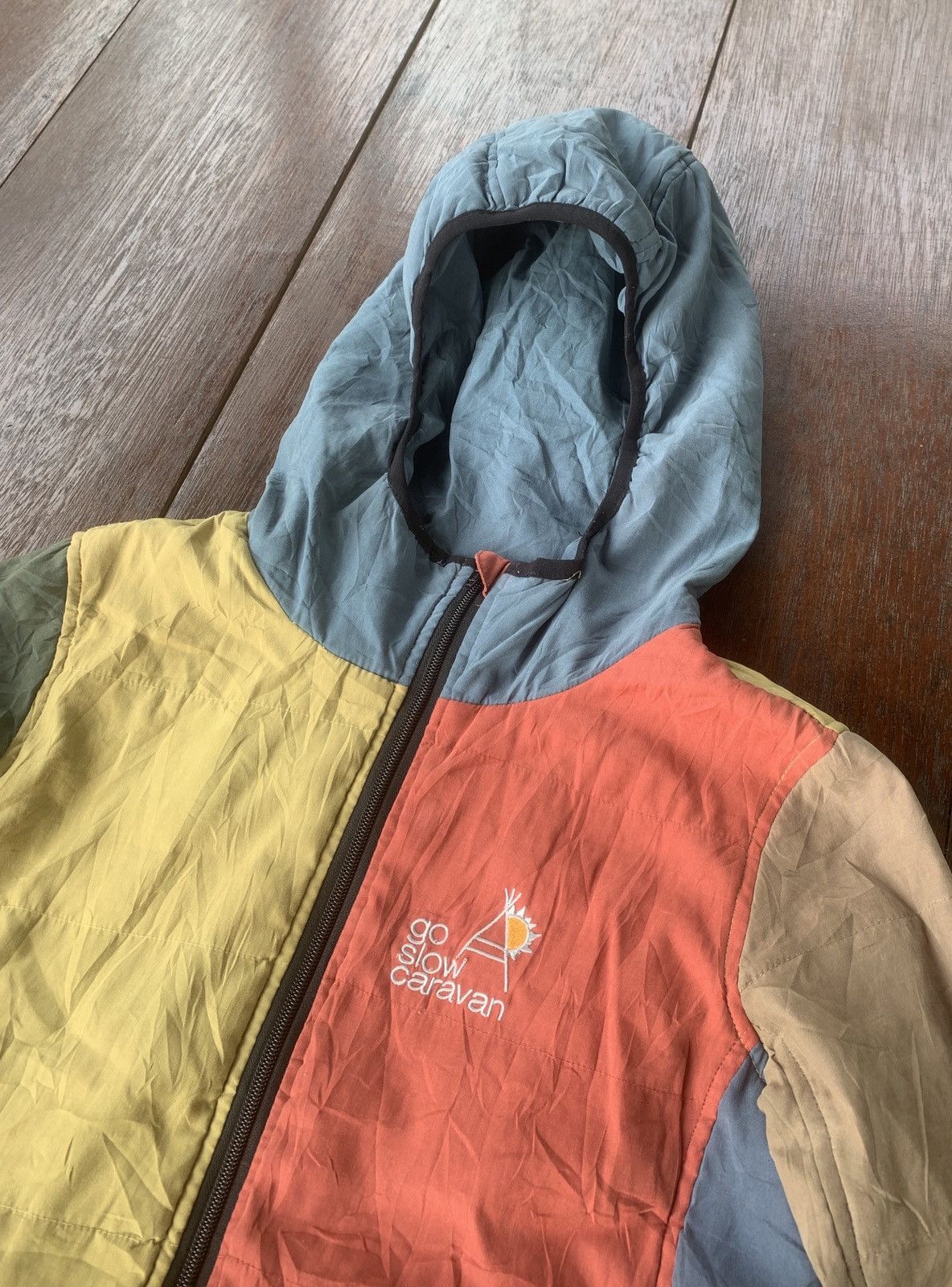 Japanese Brand × go slow caravan Go slow caravan multicolour puff down hoodie jacket Size US S / EU 44-46 / 1 - 3 Thumbnail