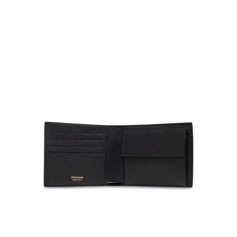 Salvatore Ferragamo FERRAGAMO Black Leather Wallet New & Authentic Size ONE SIZE - 2 Thumbnail