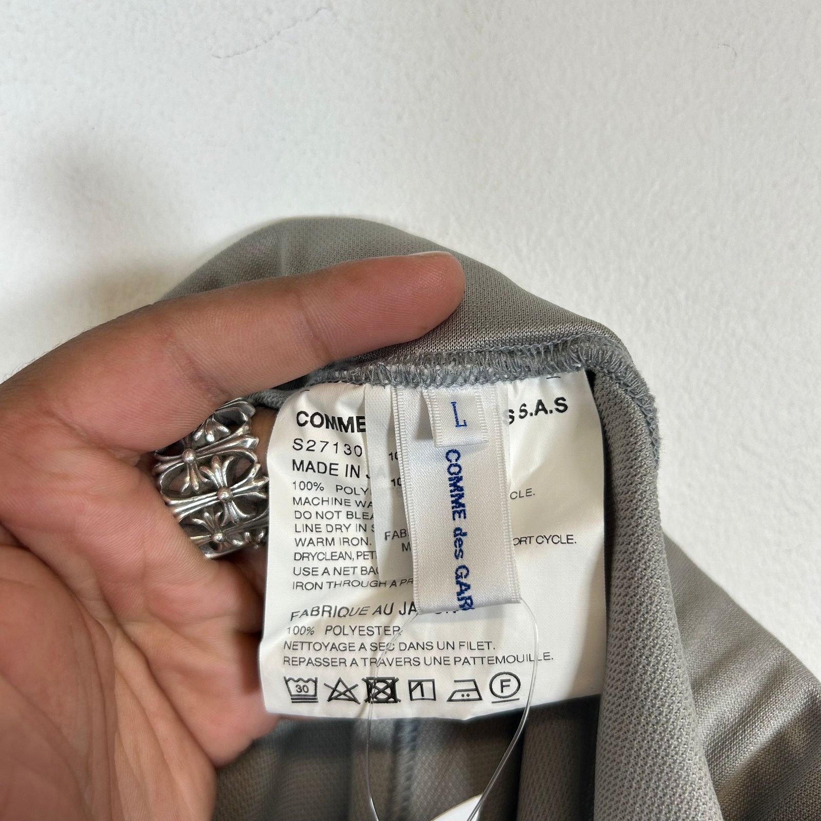 Comme des Garcons SHIRT Comme Des Garcons SHIRT Grey Striped Track Pants Size L Size US 36 / EU 52 - 3 Thumbnail