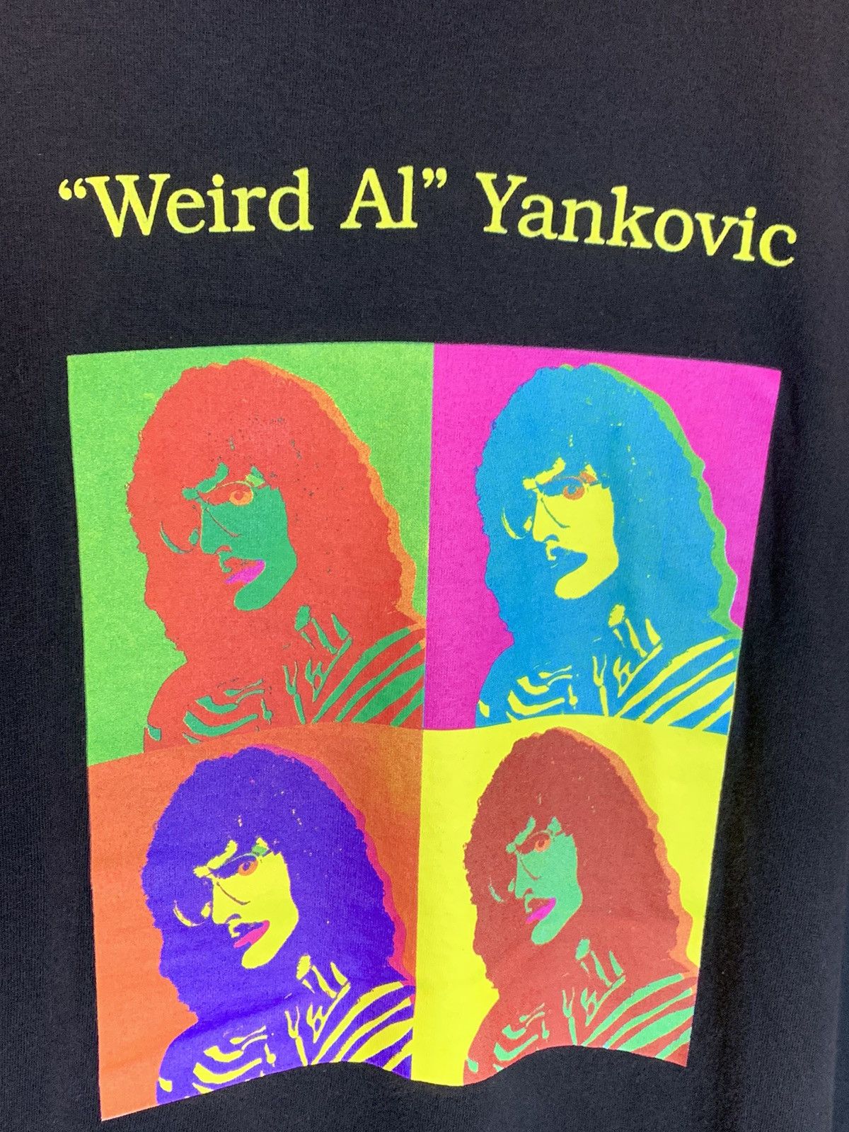 Band Tees *RARE* Vintage 1995 Weird Al Yankovic Andy Warhol Tour Shirt Size US XL / EU 56 / 4 - 6 Thumbnail