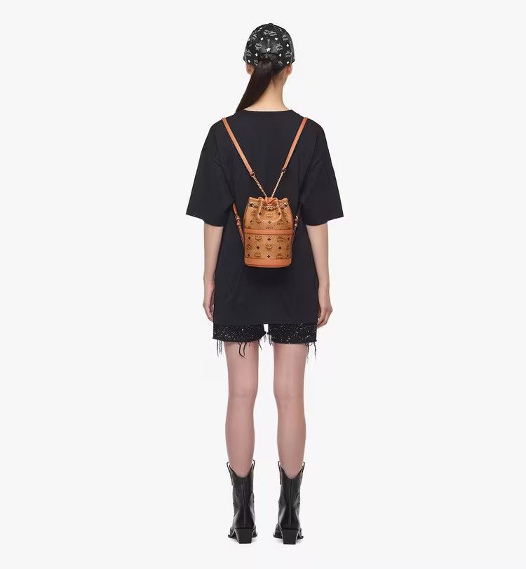MCM o1mt1gz0125 Size: OS / Mini Visetos Backpack in Brown/Black Size ONE SIZE - 7 Thumbnail