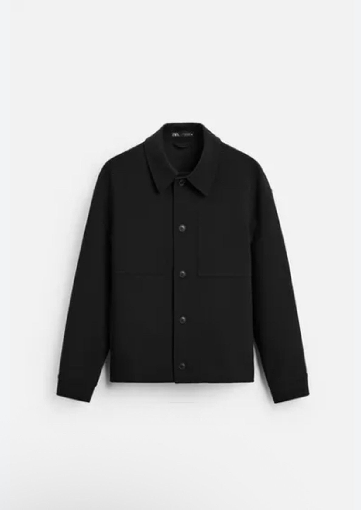 Zara Zara Jacket Large Black Zip Button Stretch Bomber Coa Size US L / EU 52-54 / 3 - 1 Thumbnail