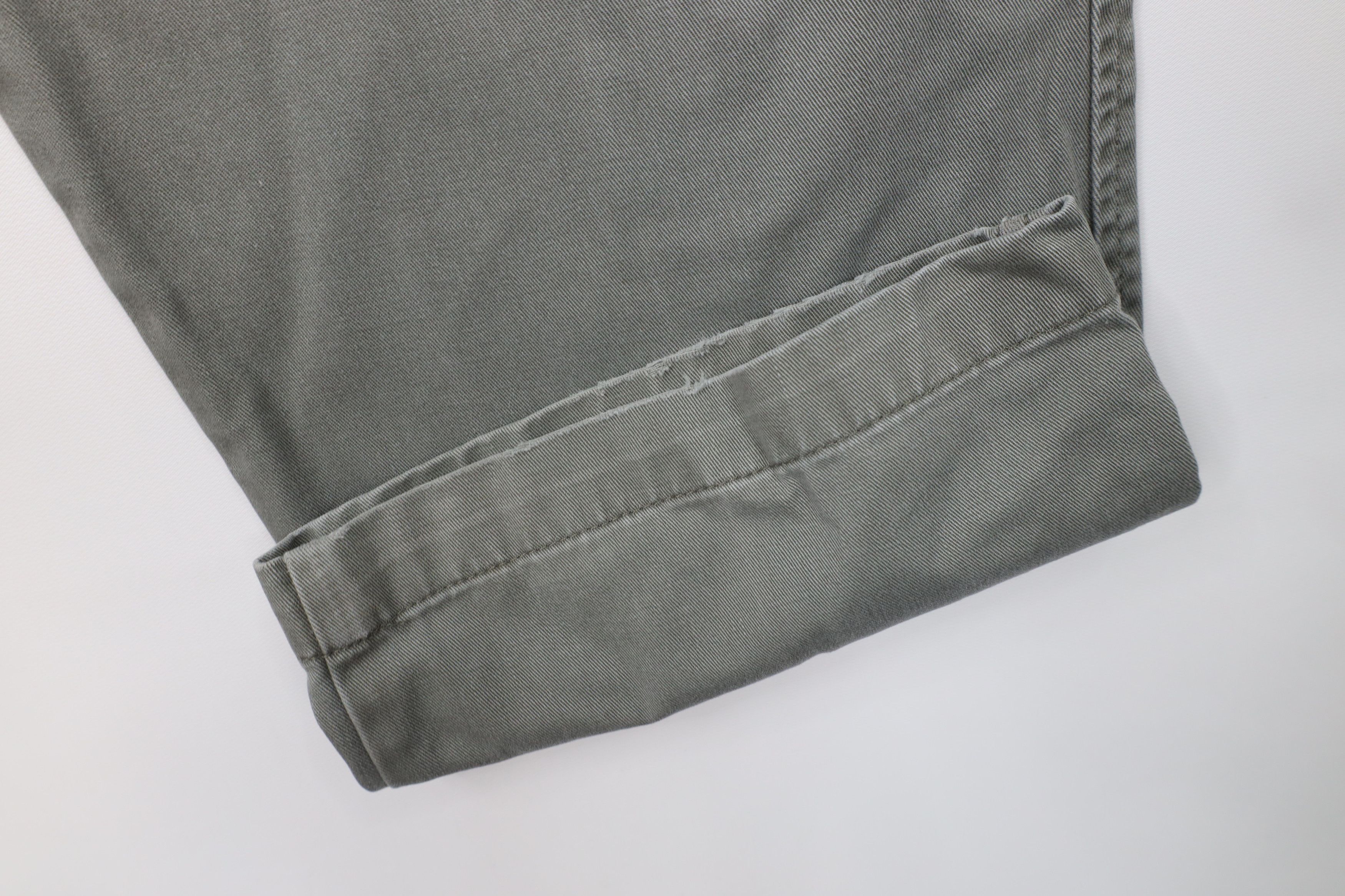 Eddie Bauer Vintage 90s Eddie Bauer Fit Pleated Wide Leg Chino Pants Size US 38 / EU 54 - 5 Thumbnail