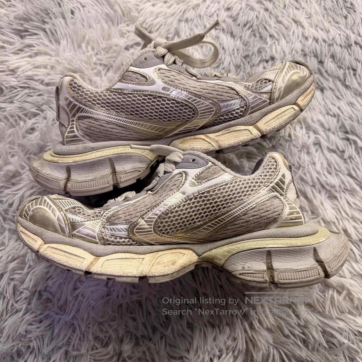 Balenciaga balenciaga 3xl silver white sneakers. Size US 9 / EU 42 - 4 Thumbnail