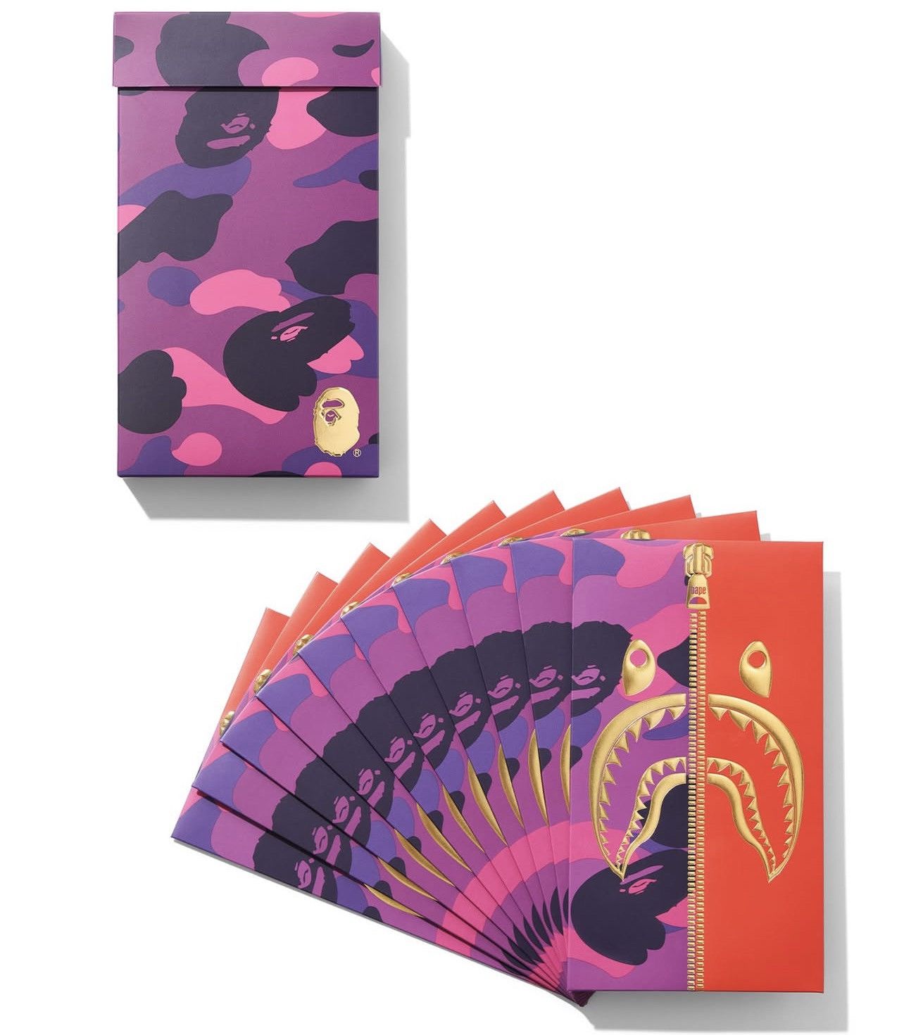 Bape Bape purple/camp envelope set Size ONE SIZE - 1 Thumbnail
