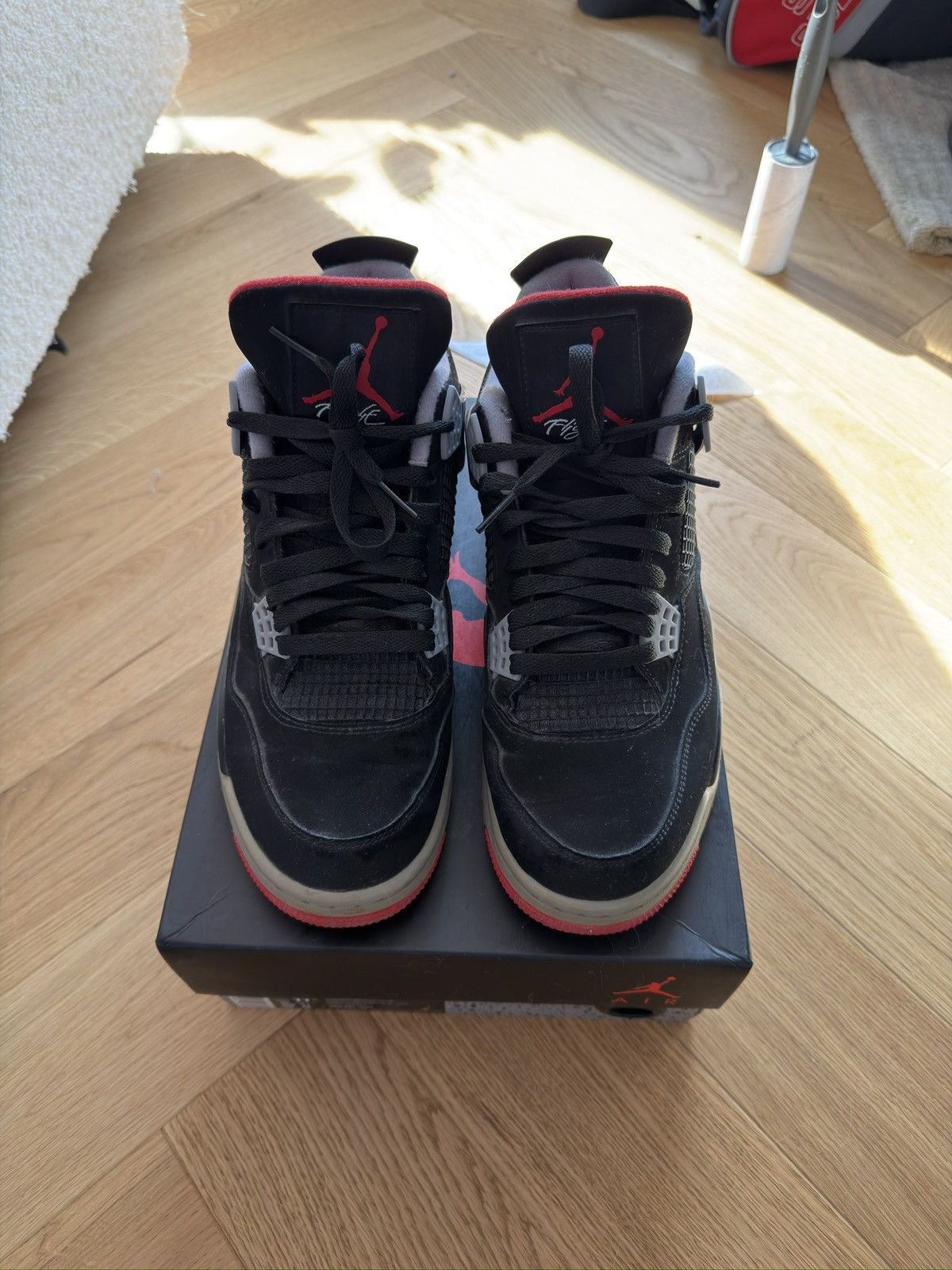 Nike Nike Air Jordan 4 Retro Bred (2019) Size US 10 / EU 43 - 1 Thumbnail