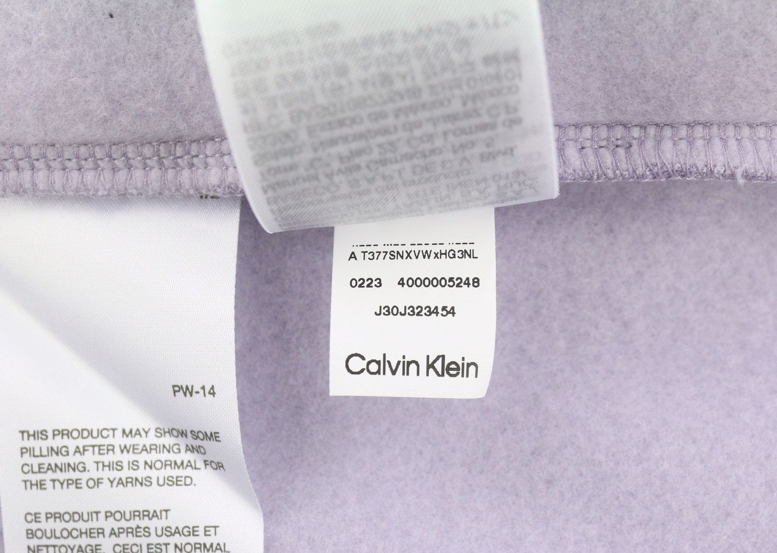 Calvin Klein M Lavender Purple Crew Neck Logo Sweatshirt 87438 Size US M / EU 48-50 / 2 - 11 Thumbnail