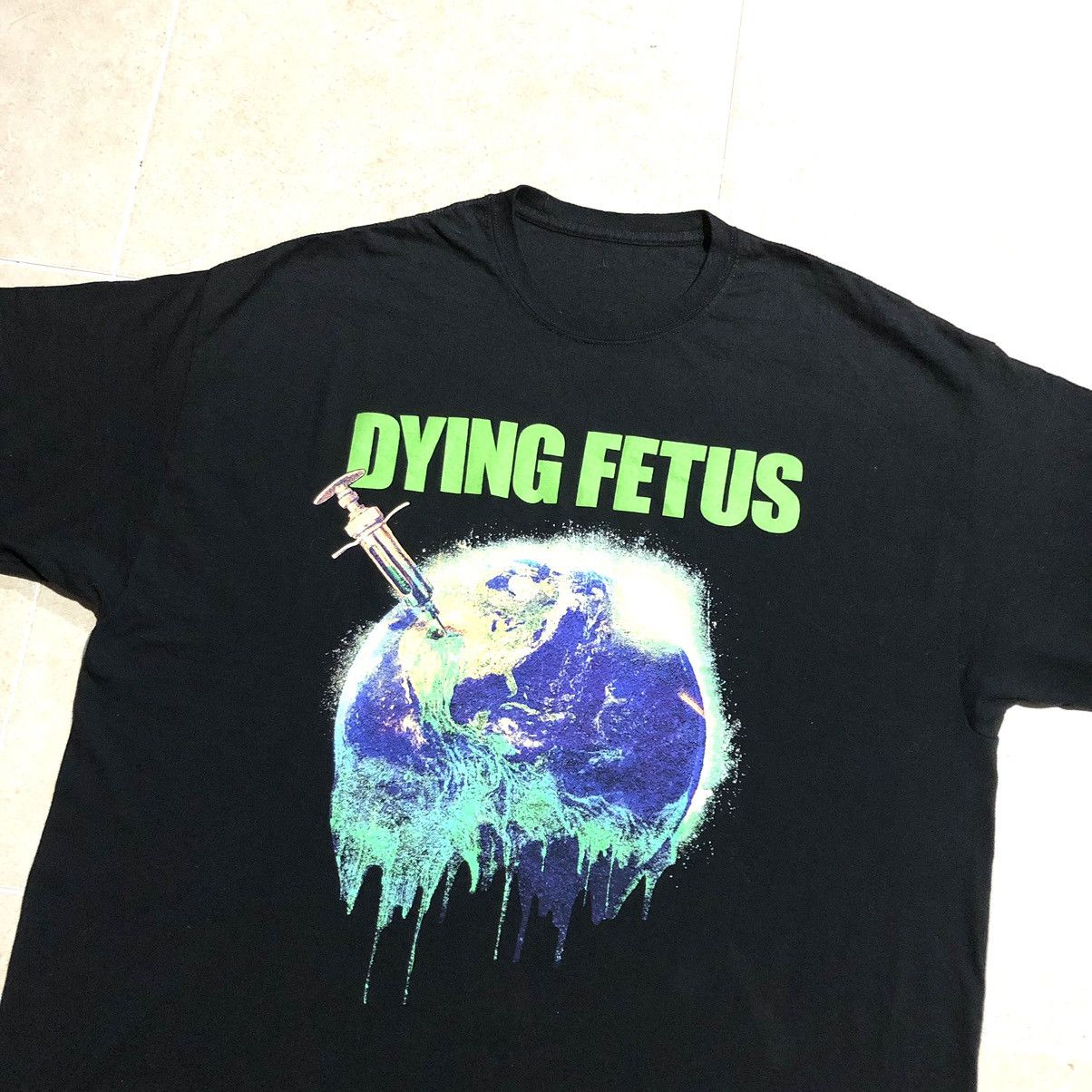Vintage Dying Fetus Heavy Metal Band Rare T Shirt