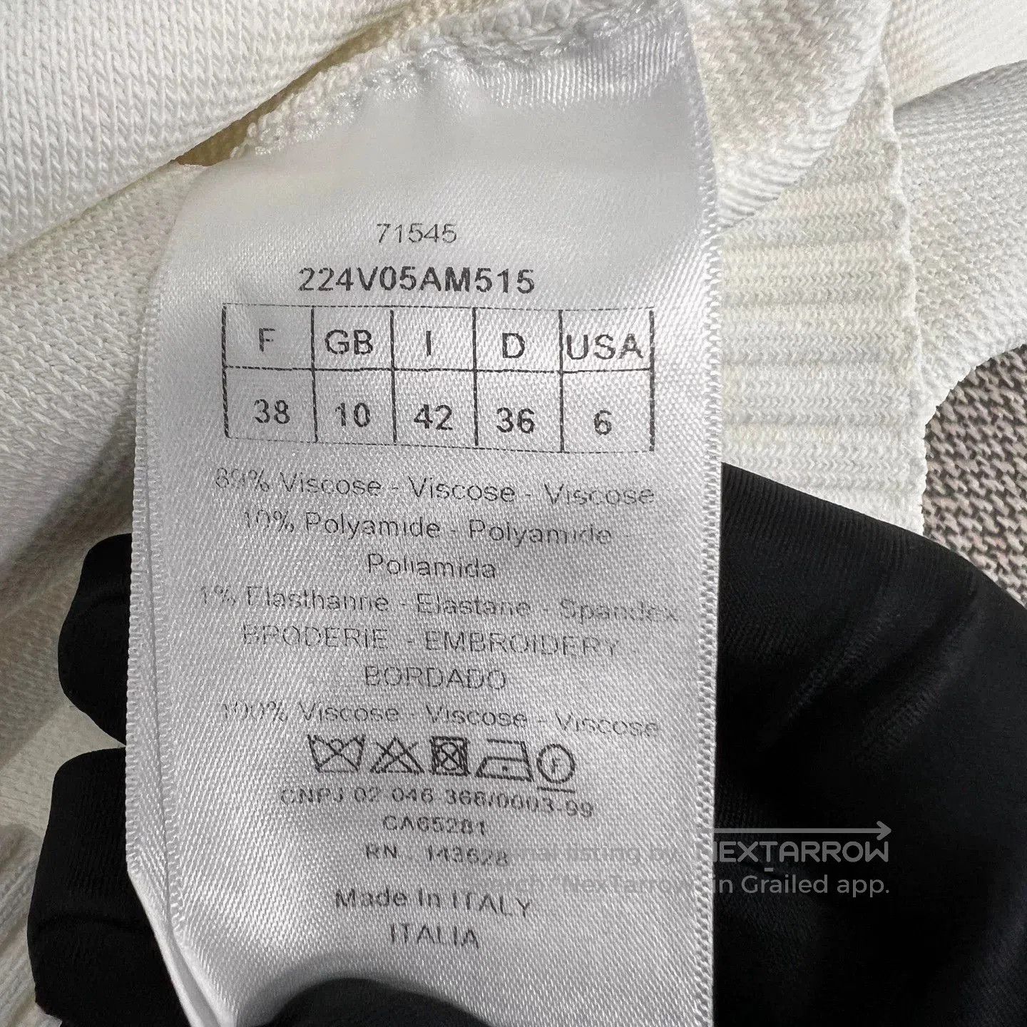 Dior Dior White Sailor Collar Logo Knit Jacket. Size S / US 4 / IT 40 - 4 Thumbnail