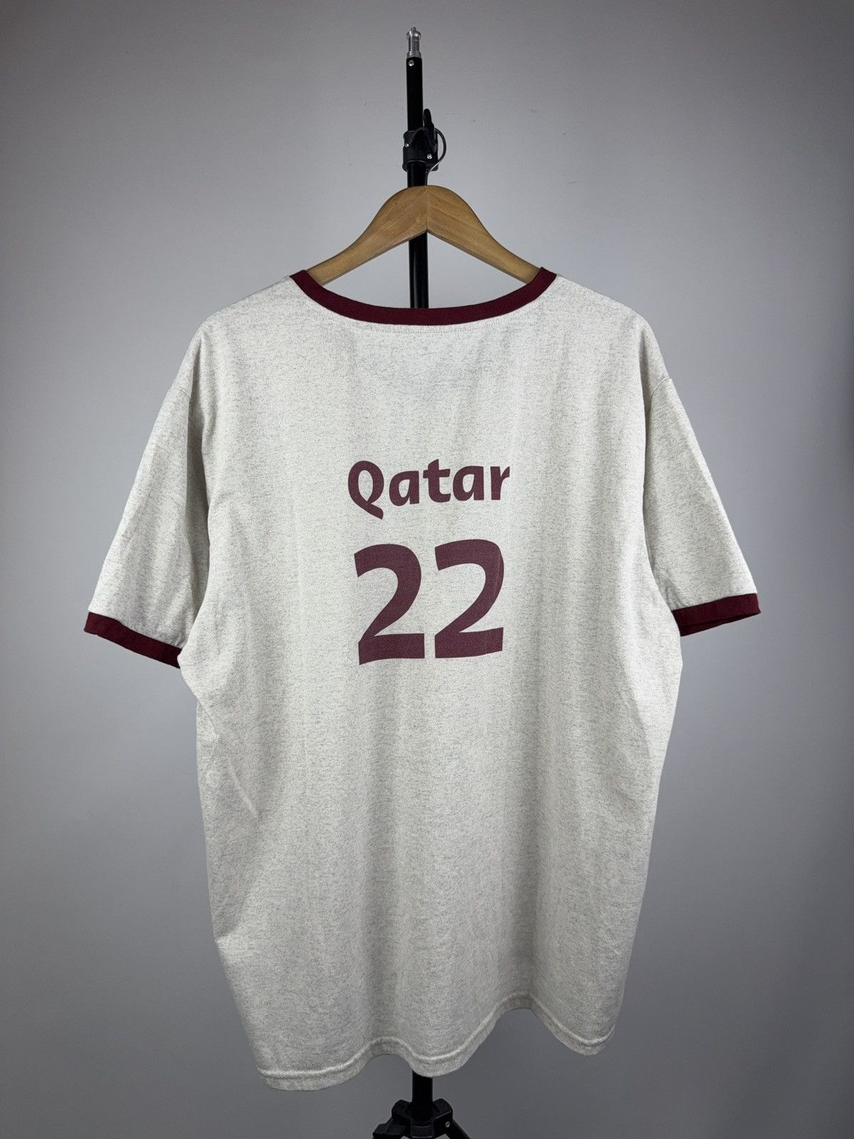 Vintage FIFA World Cup 2022 QATAR Airways Official Tee Shirt Size US L / EU 52-54 / 3 - 7 Thumbnail