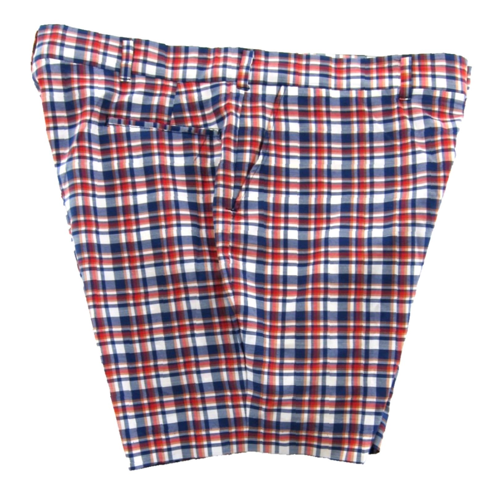 Vintage VINTAGE Harris Casuals Blue Plaid Red White American Golf Chino Shorts Men XL Size Size US 36 / EU 52 - 5 Thumbnail