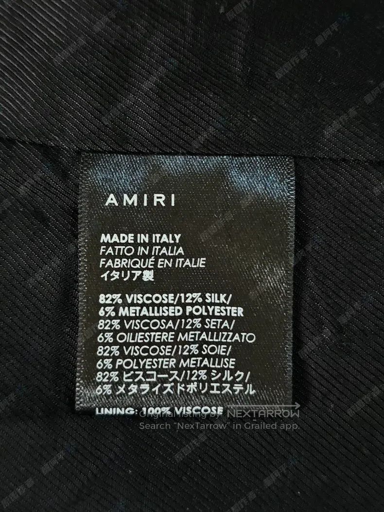 Amiri Amiri Black Cashew Flower Suit Jacket Size US L / EU 52-54 / 3 - 7 Thumbnail