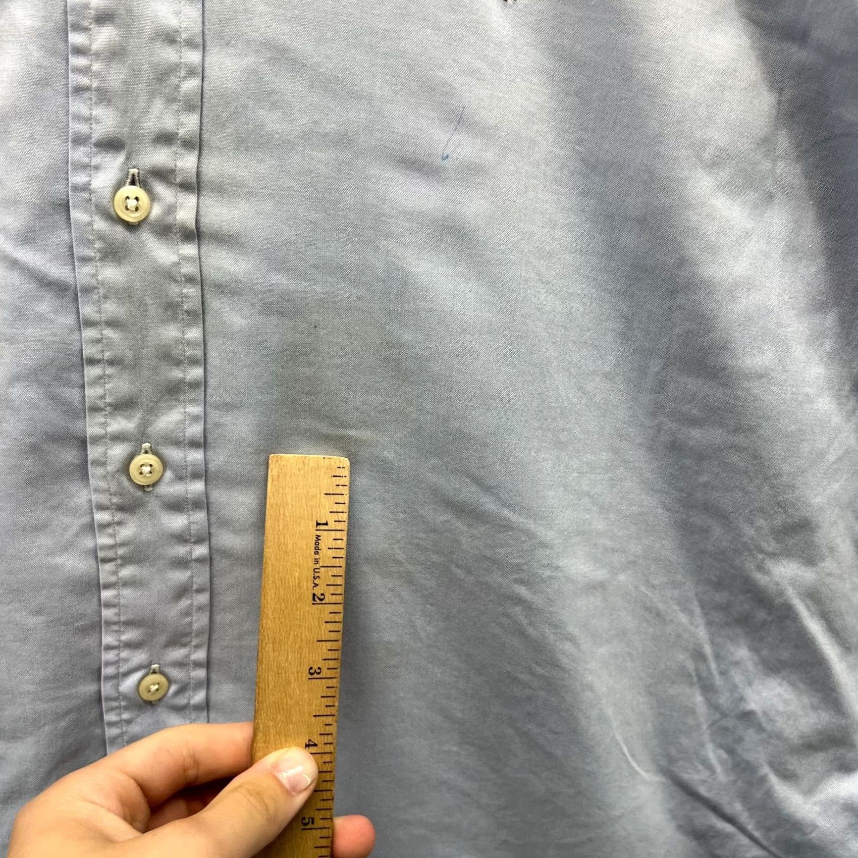 Polo Ralph Lauren Vintage Polo Ralph Lauren Shirt Men 16.5 Blue Button-Down OCBD Preppy Oxford Yarmouth OCBD Shirt Size US XL / EU 56 / 4 - 6 Thumbnail