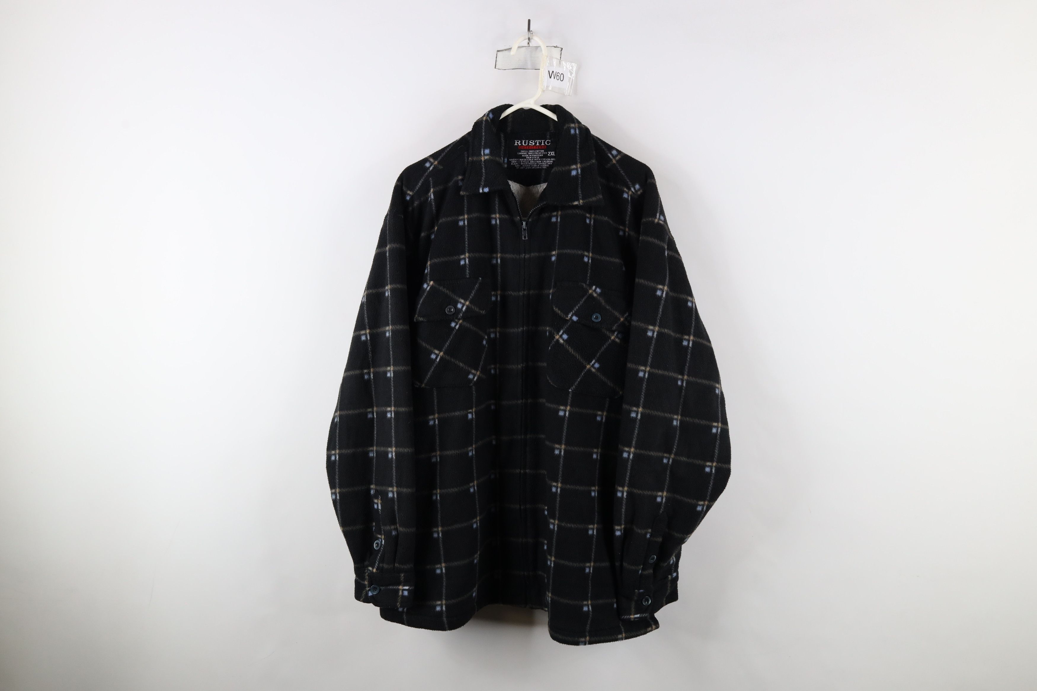 Vintage Vintage 90s Streetwear Pile Fleece Lined Full Zip Jacket Size US XXL / EU 58 / 5 - 1 Thumbnail