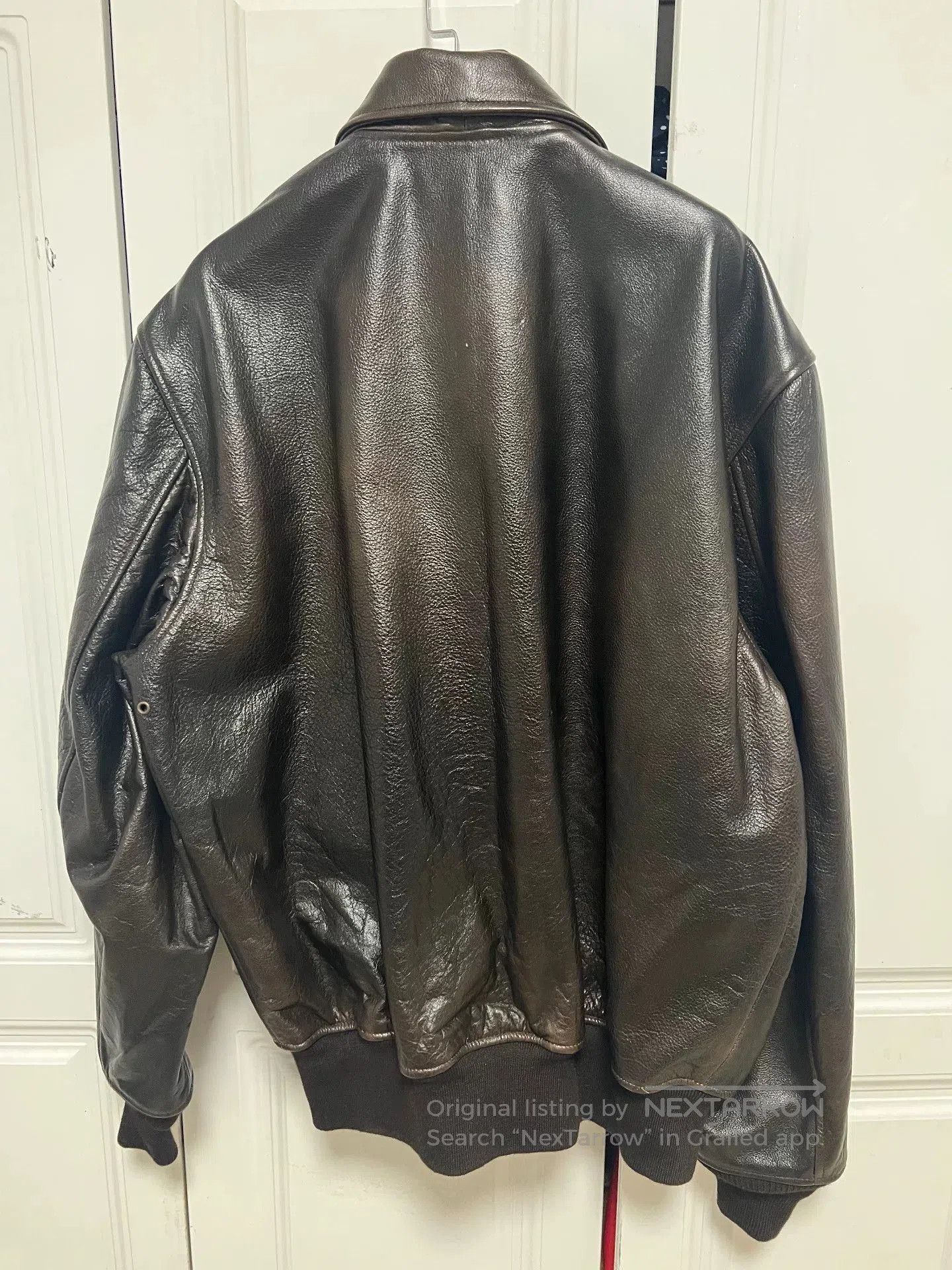 Wings + Horns Us Wings Leather A2 Flight Jacket. Size US XL / EU 56 / 4 - 8 Thumbnail