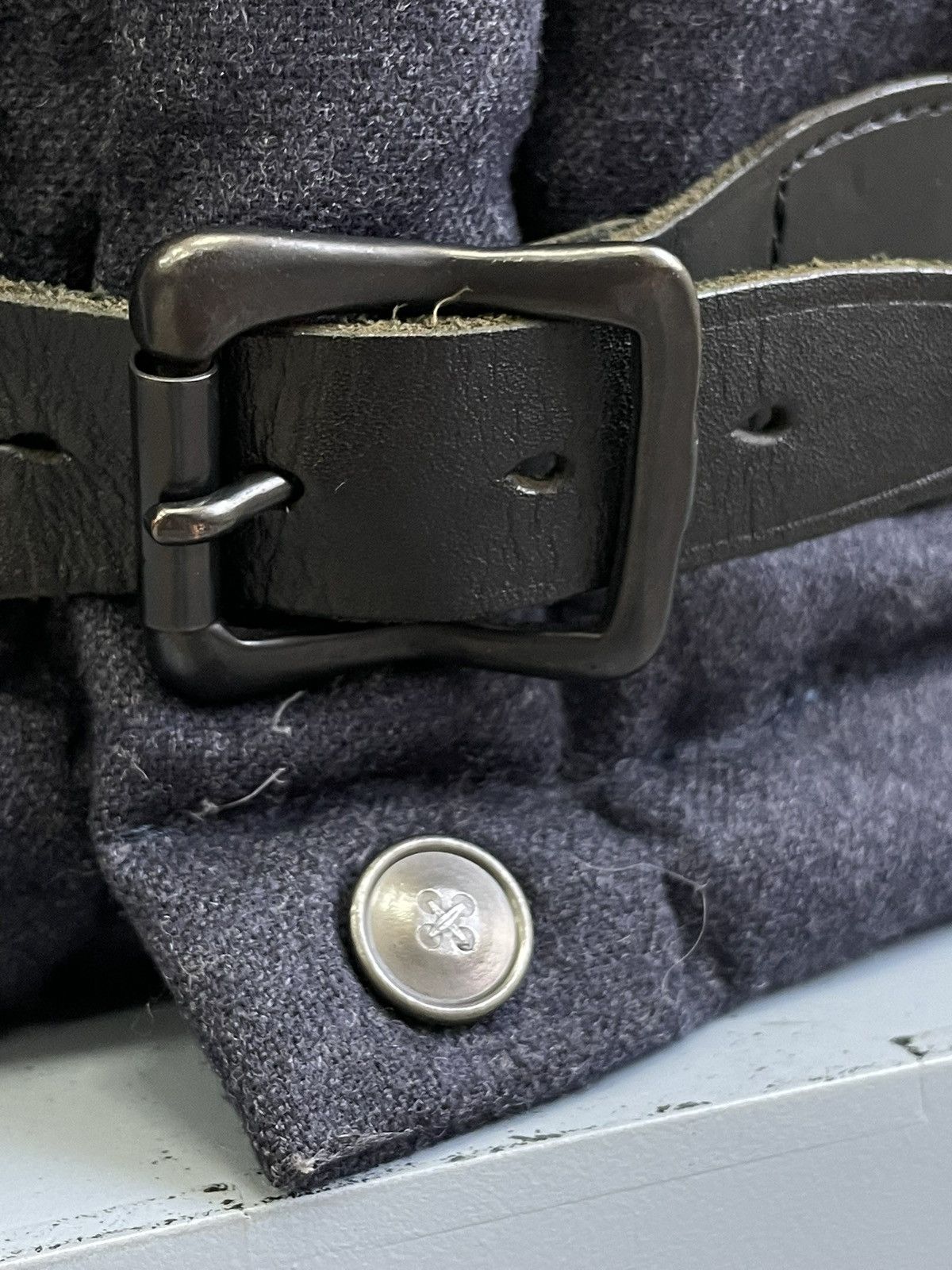 Maison MIHARA YASUHIRO Maison Mihara yasuhiro wool belted buckle vest jacket rare Size US M / EU 48-50 / 2 - 6 Thumbnail
