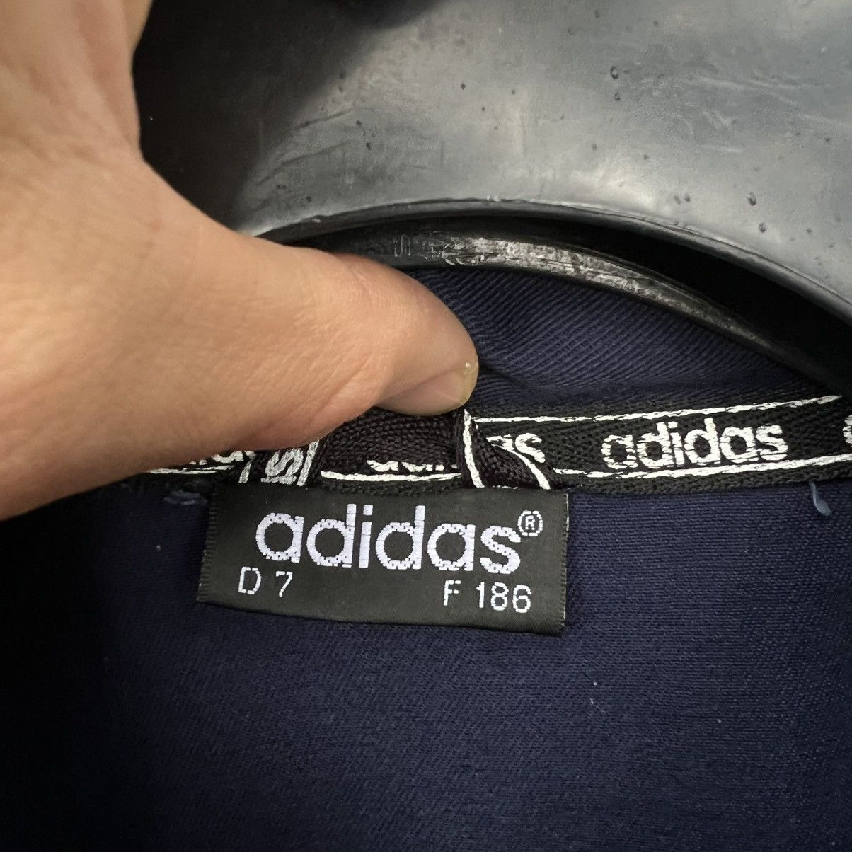 Adidas Adidas Vintage 90s Big Trifold Drill Top Jacket Size US L / EU 52-54 / 3 - 4 Thumbnail