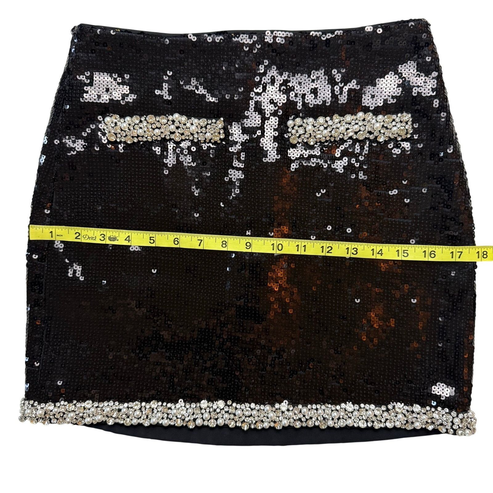 Veronica Beard VERONICA BEARD Perry Sequin Skirt with Pearl Trim Size 25" / US 0 / IT 36 - 8 Thumbnail